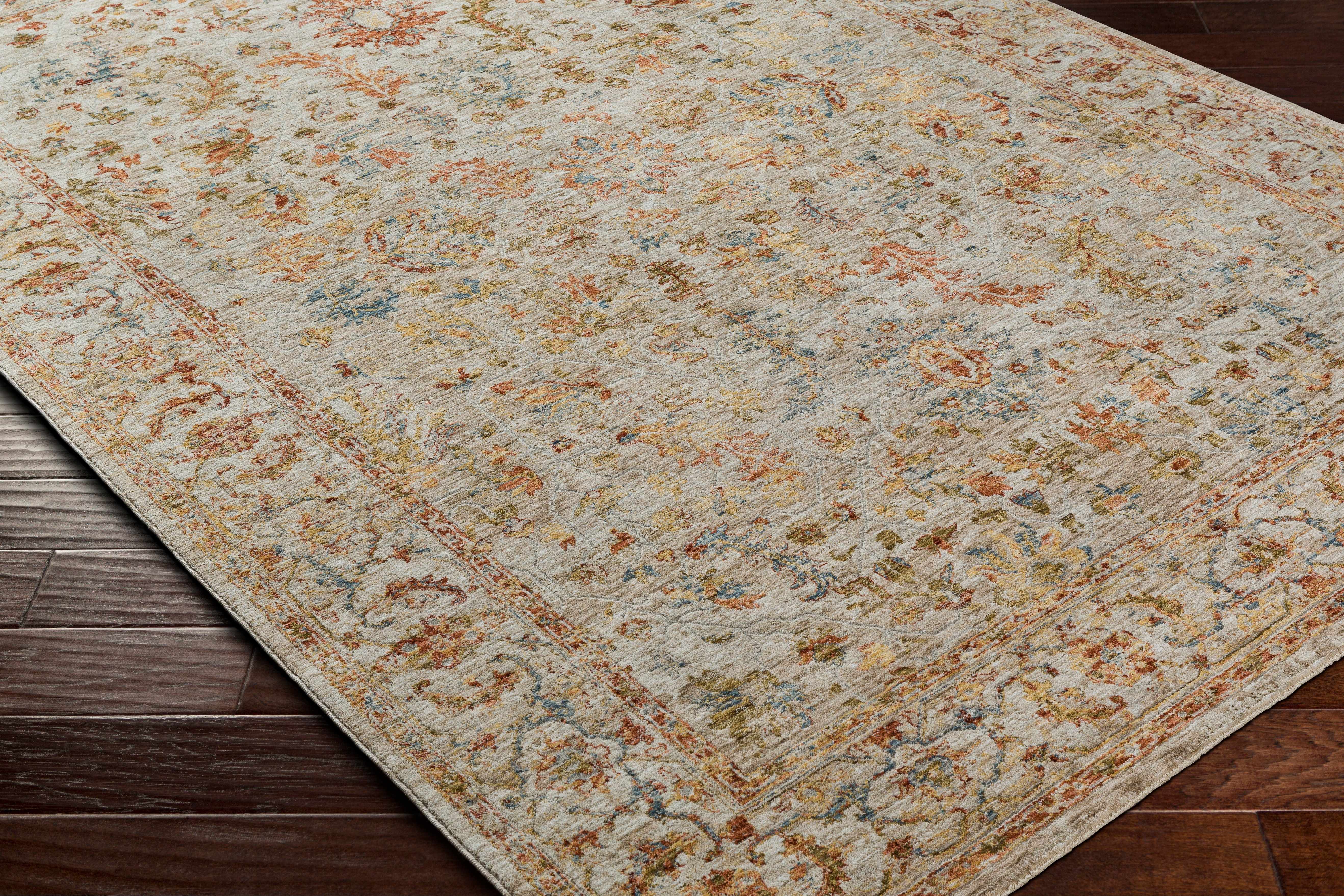 Asabi Tan Textured Rug with Fringes - Image 3