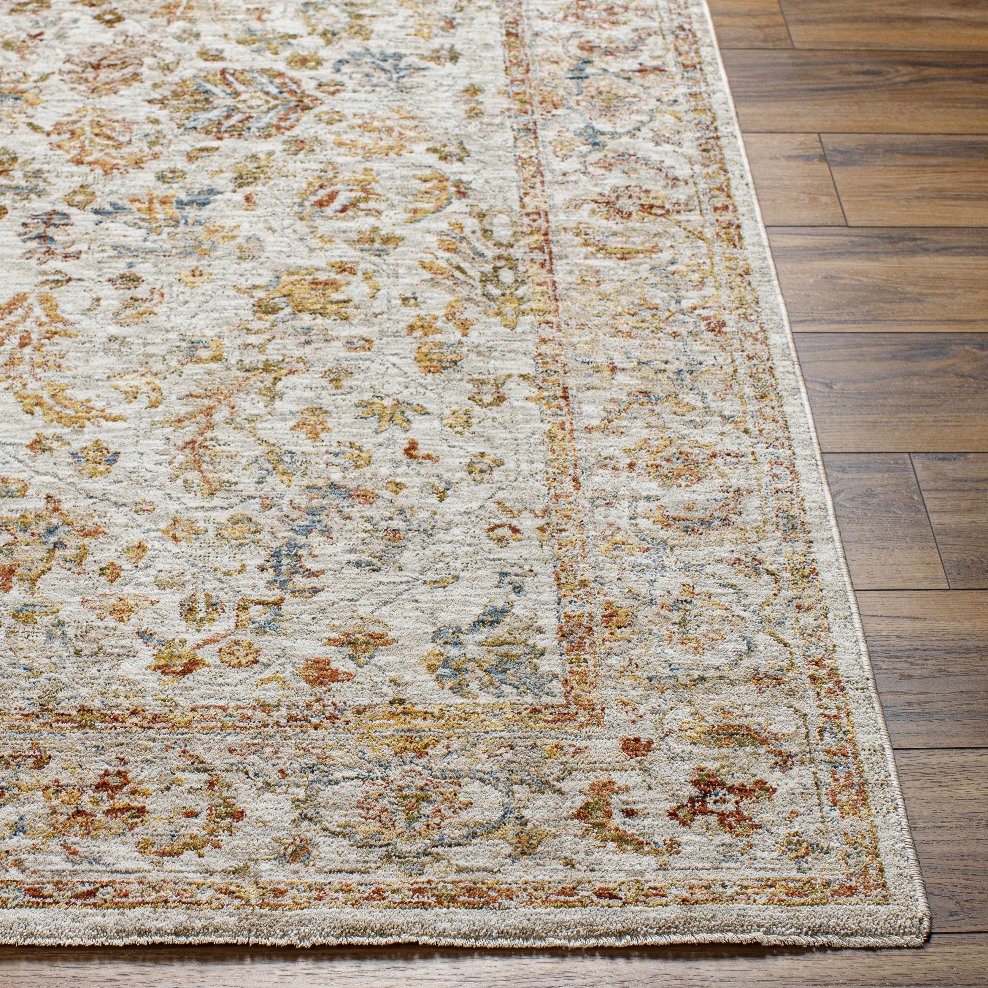 Asabi Tan Textured Rug with Fringes - Image 6