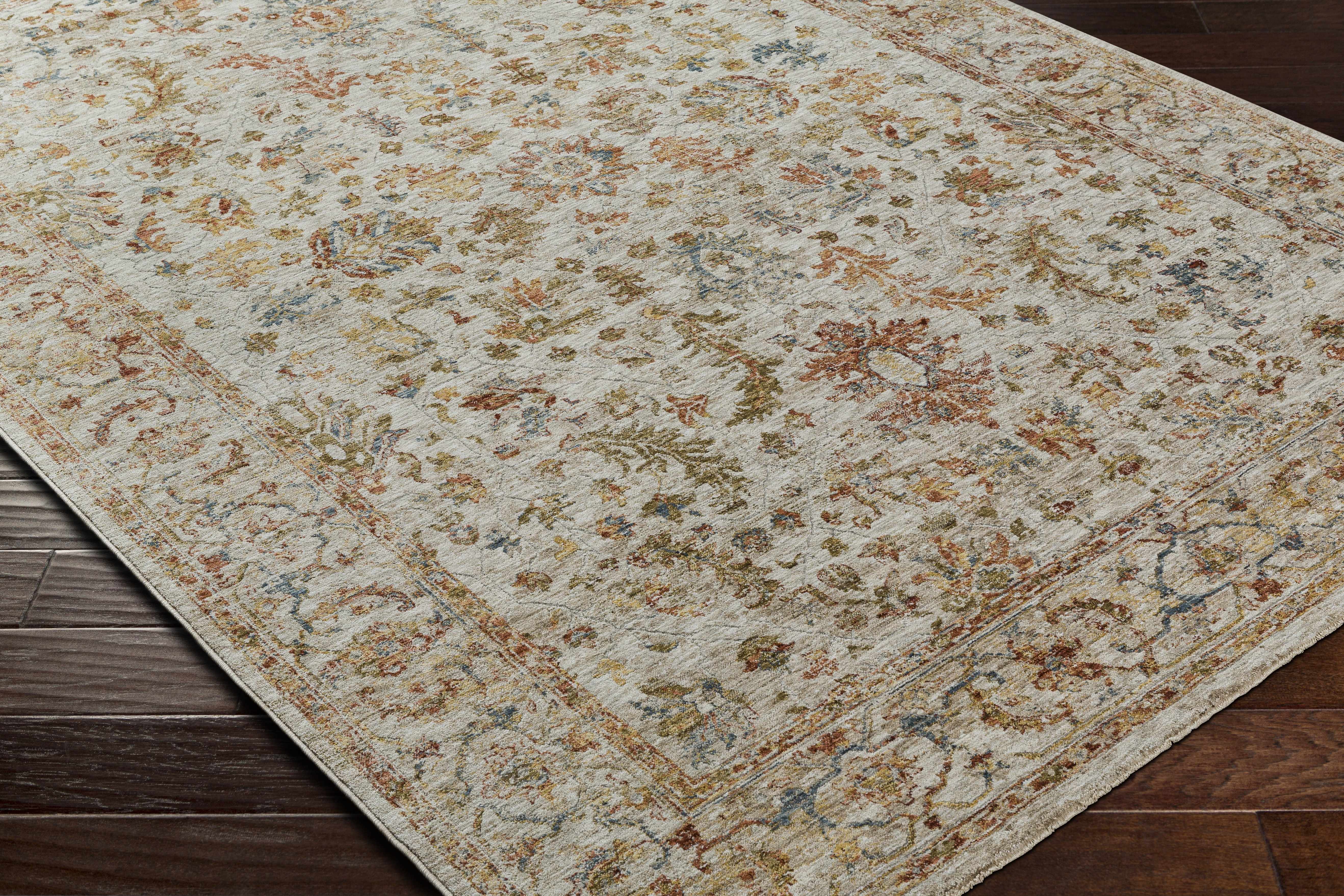 Asabi Tan Textured Rug with Fringes - Image 8