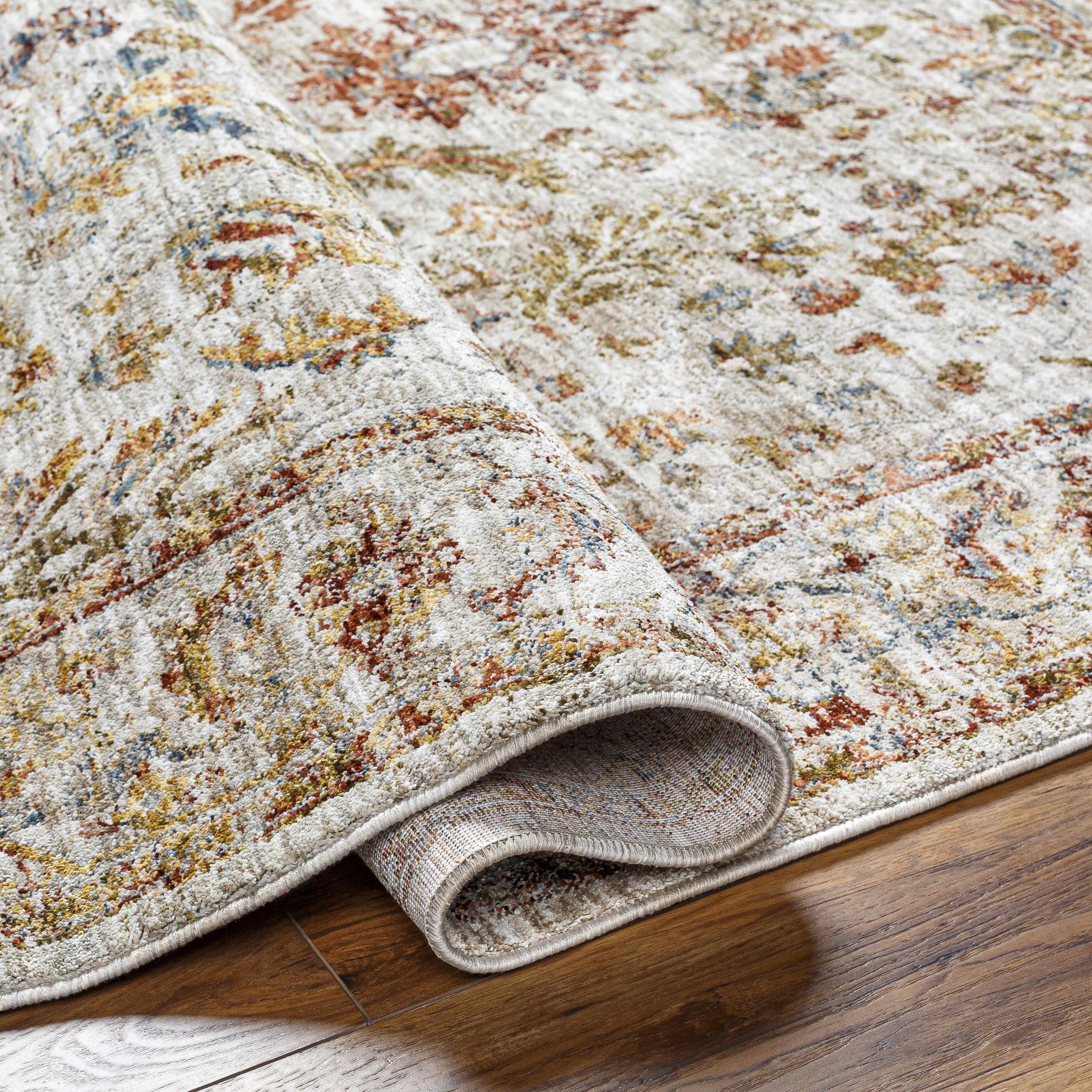 Asabi Tan Textured Rug with Fringes - Image 9