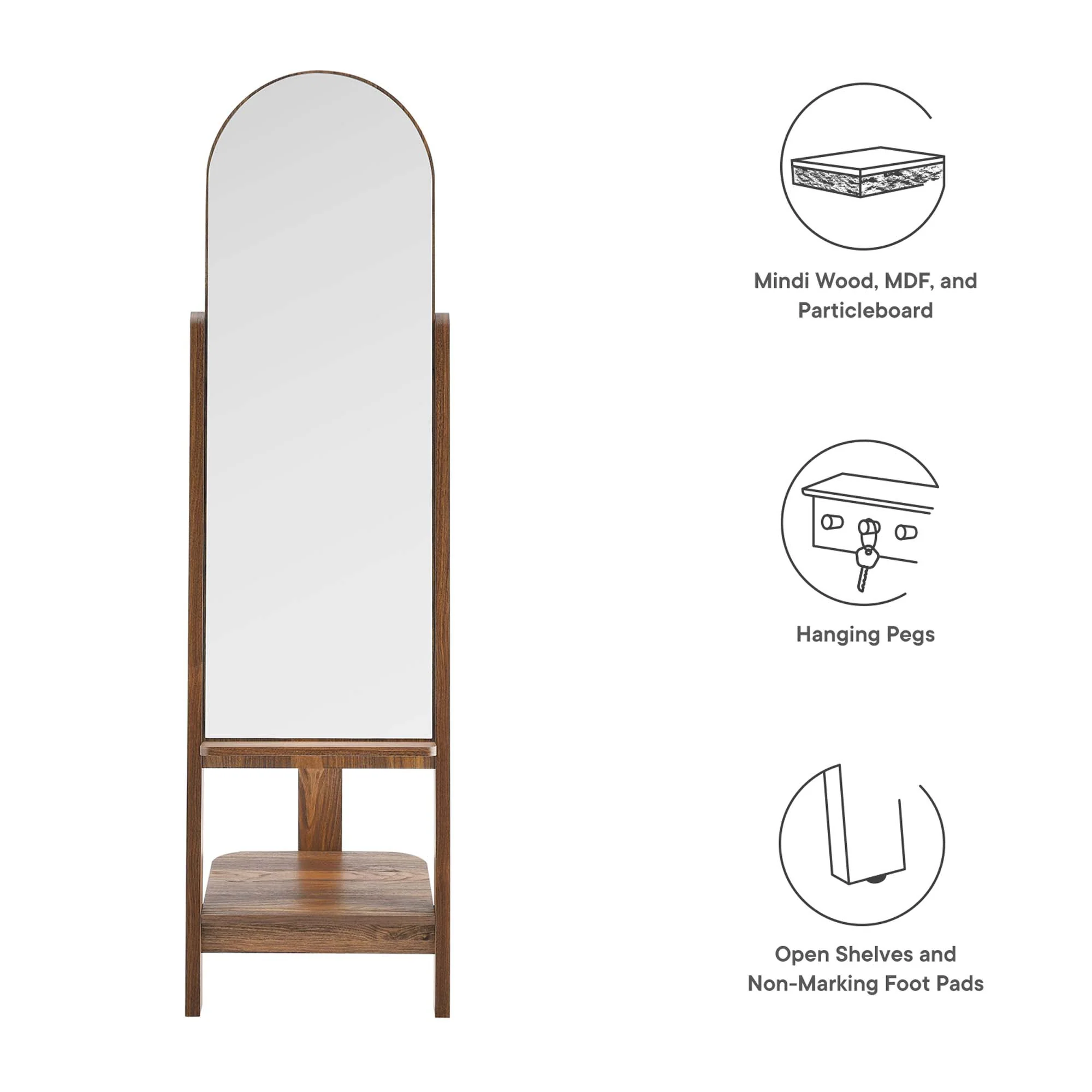 Ascend Standing Mirror by Modway - Image 13