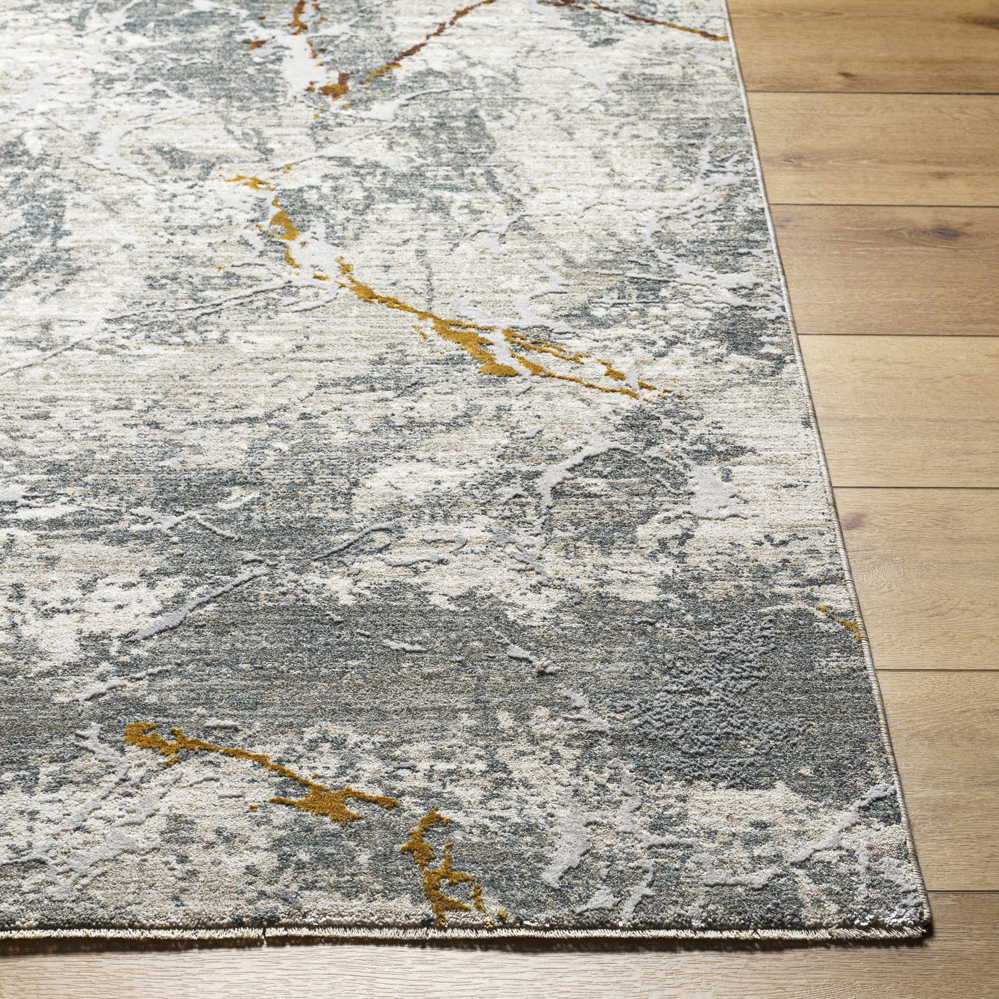 Asena Textured Rug with Fringes - Image 2