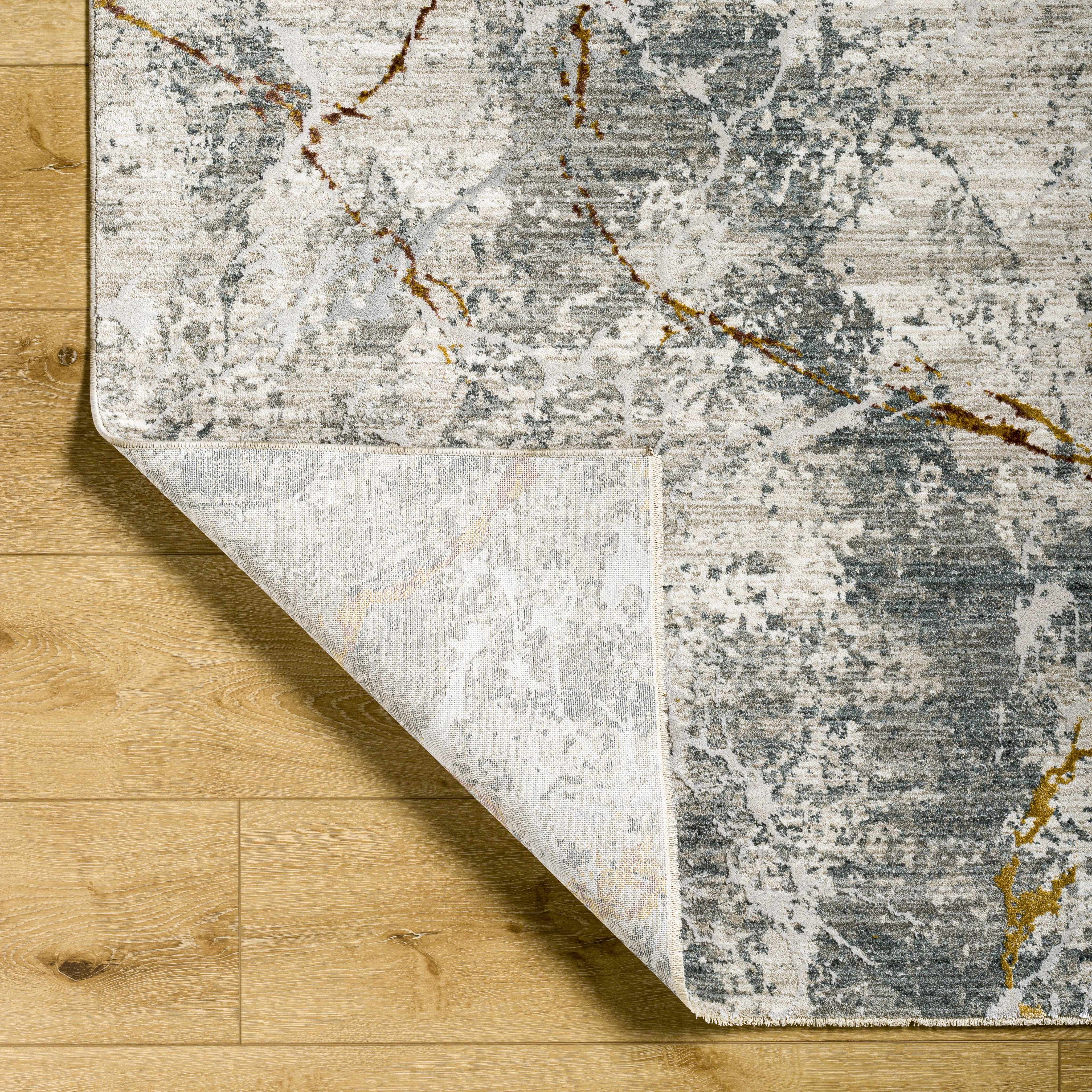 Asena Textured Rug with Fringes - Image 3
