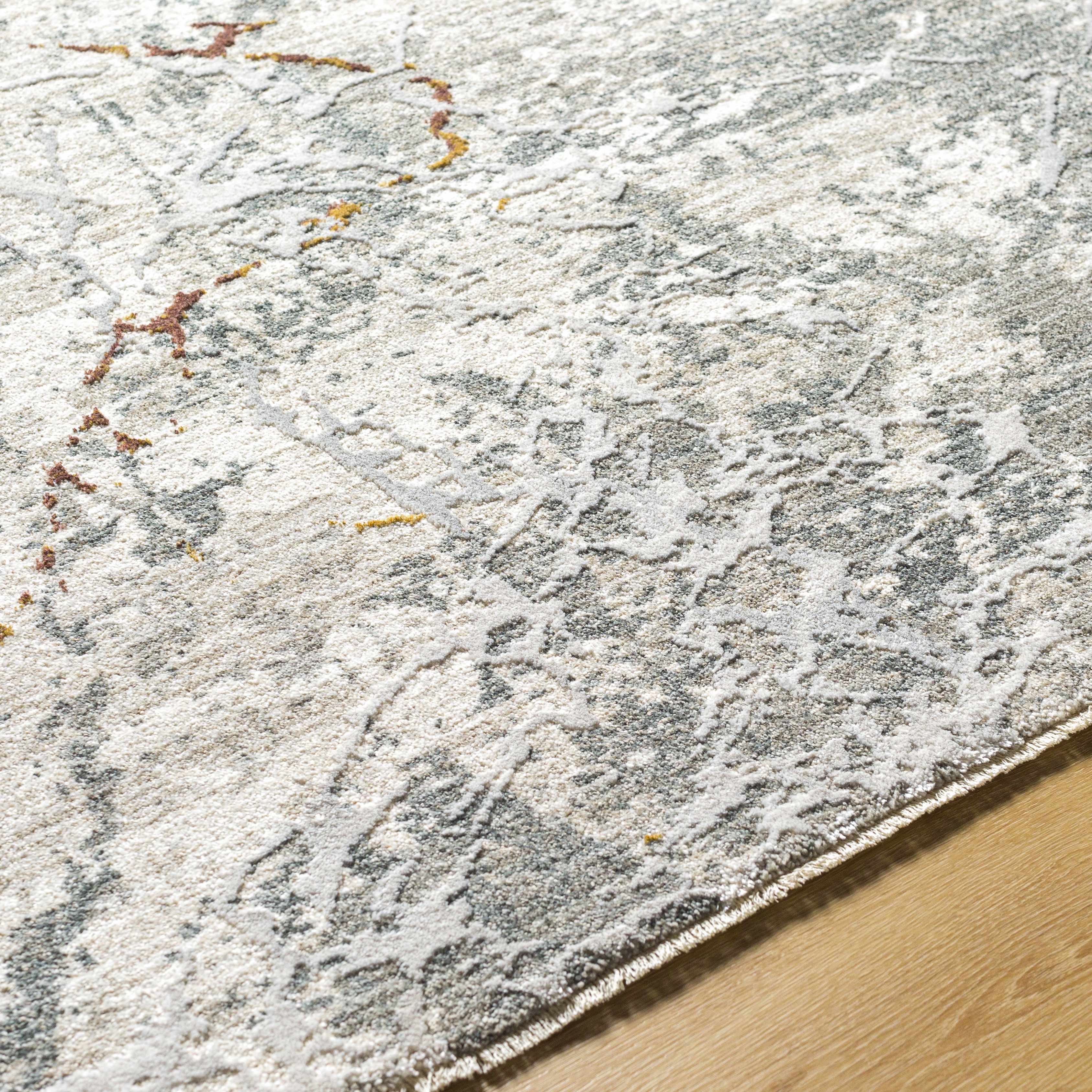 Asena Textured Rug with Fringes - Image 4