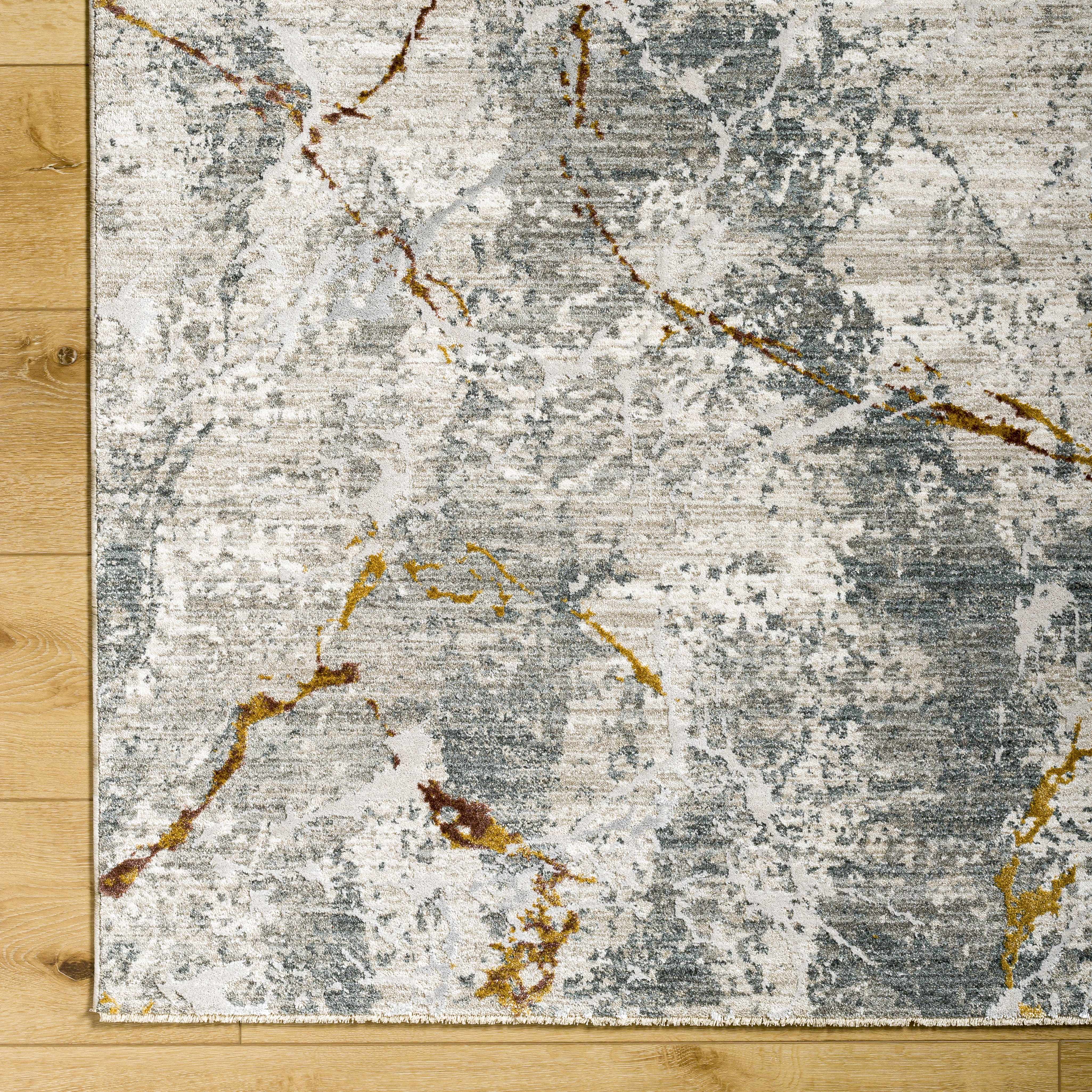Asena Textured Rug with Fringes - Image 5