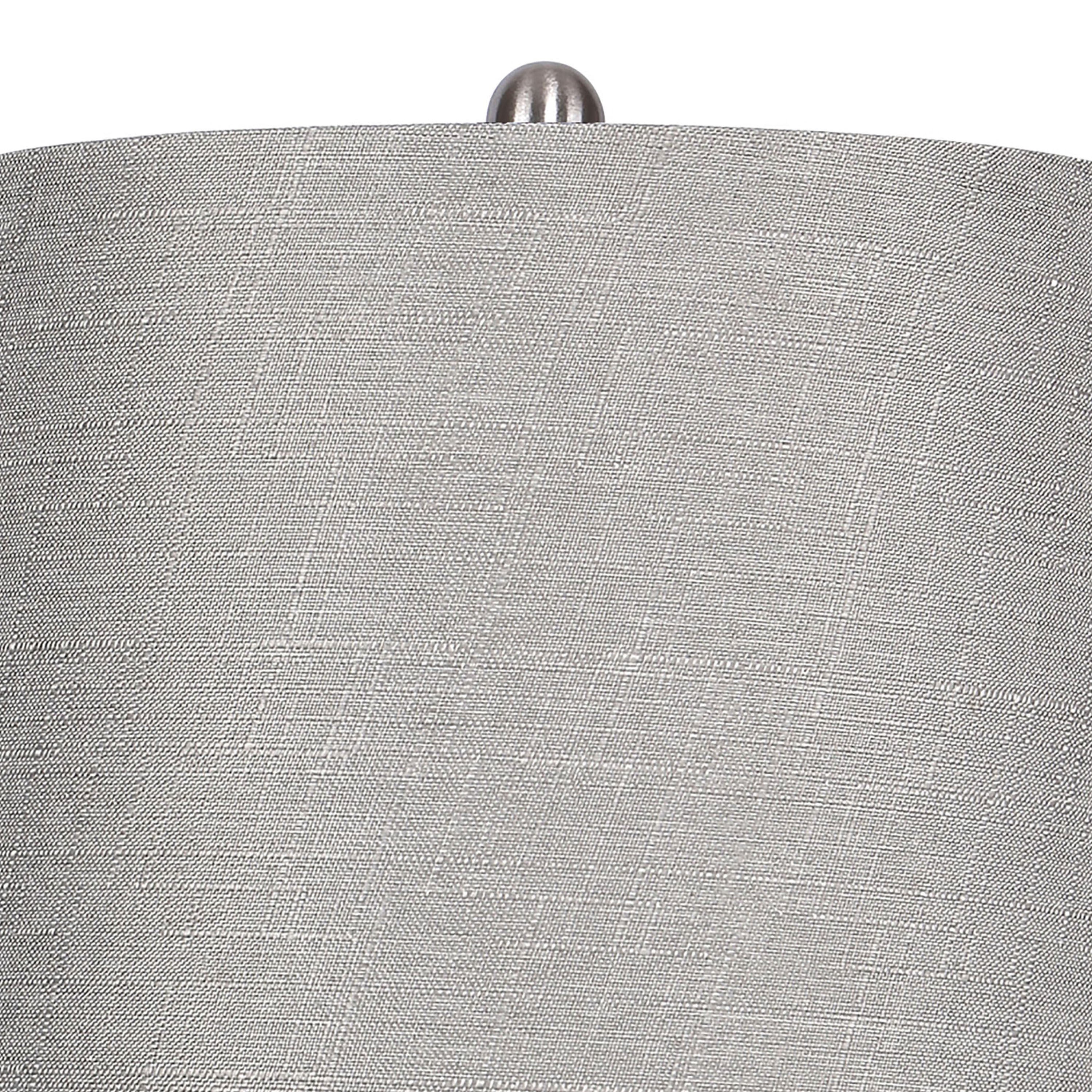 Ashland 27" Contemporary Metal Table Lamp in Brushed Nickel - Set of 2 - Image 4