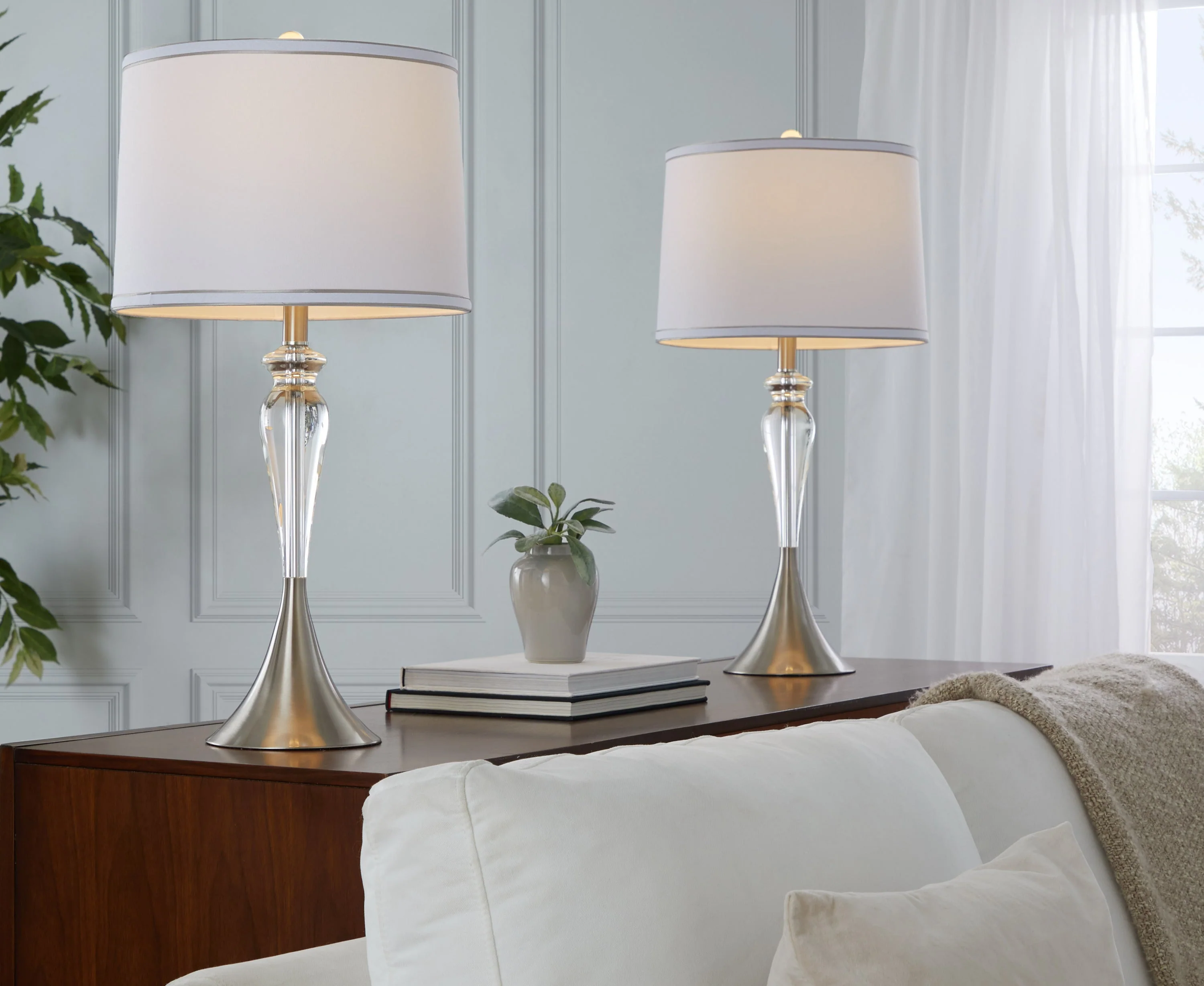 Ashland 28" Contemporary Crystal Table Lamp Set of 2 - Image 5