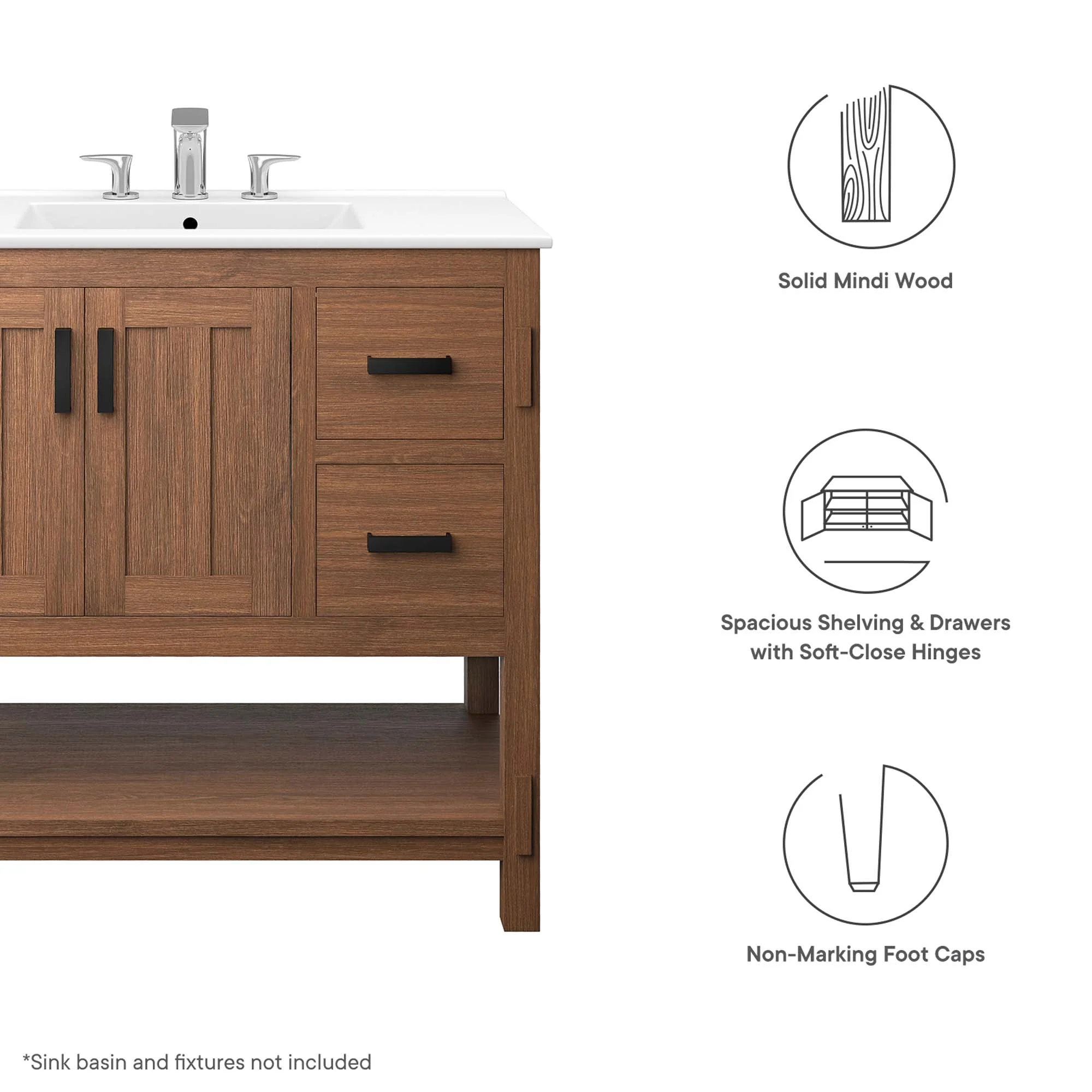 Ashlyn 36" Wood Bathroom Vanity Cabinet by Modway - Image 2