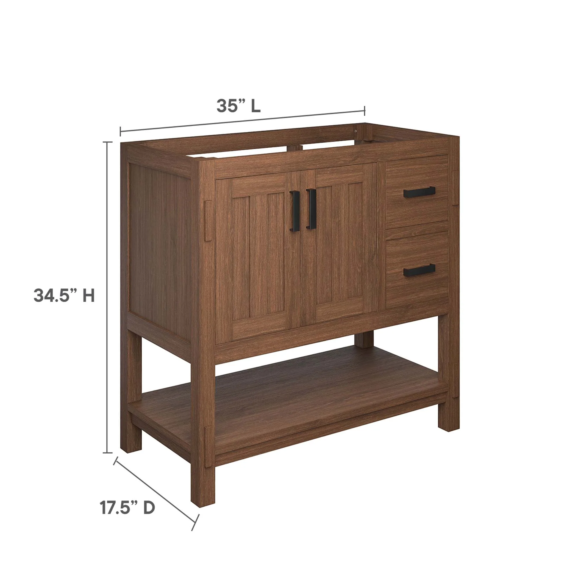 Ashlyn 36" Wood Bathroom Vanity Cabinet by Modway - Image 3
