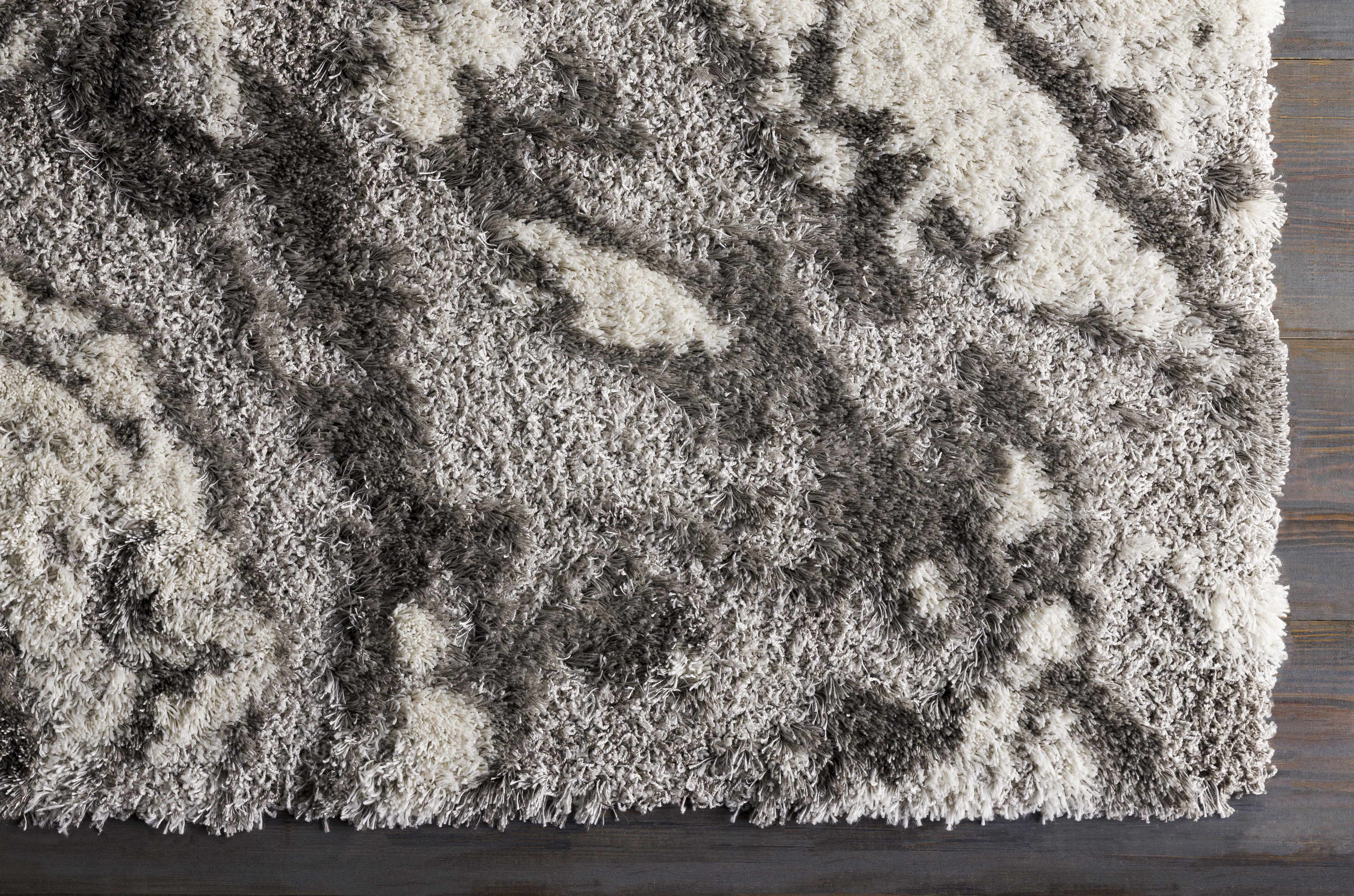 Ashtucna Gray Cloudy Shag Rug - Image 3