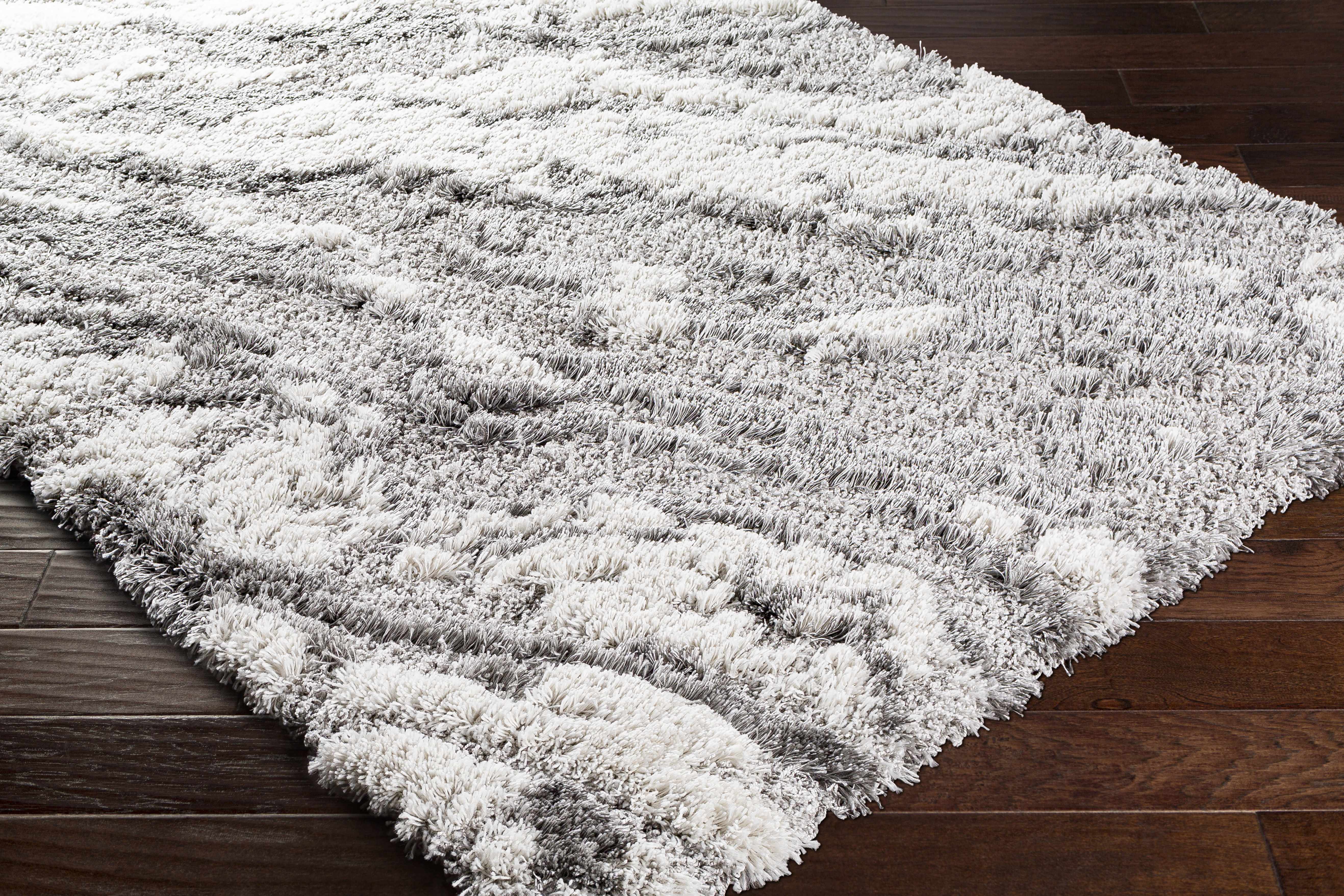 Ashtucna Gray Cloudy Shag Rug - Image 4