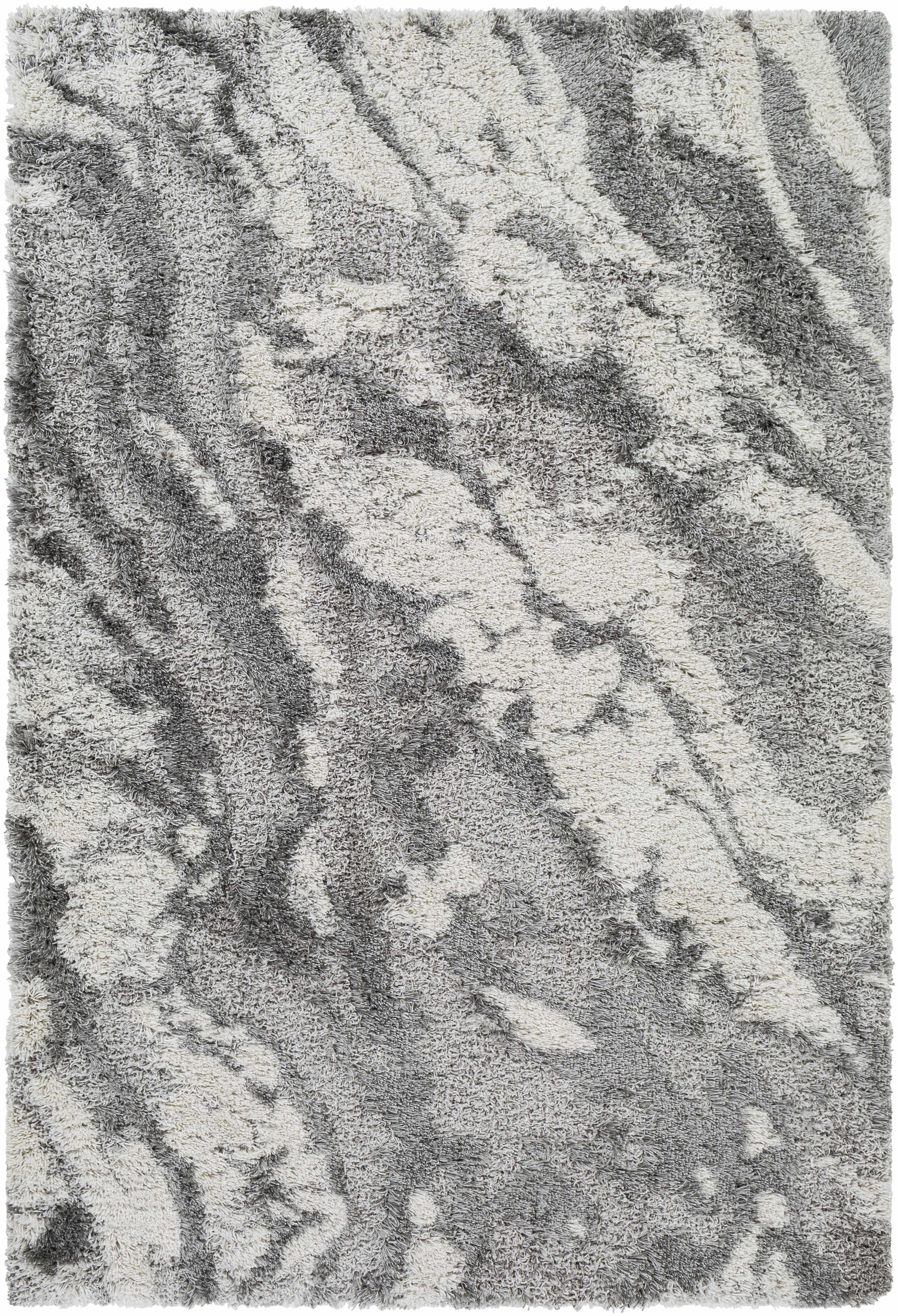 Ashtucna Gray Cloudy Shag Rug - Image 6