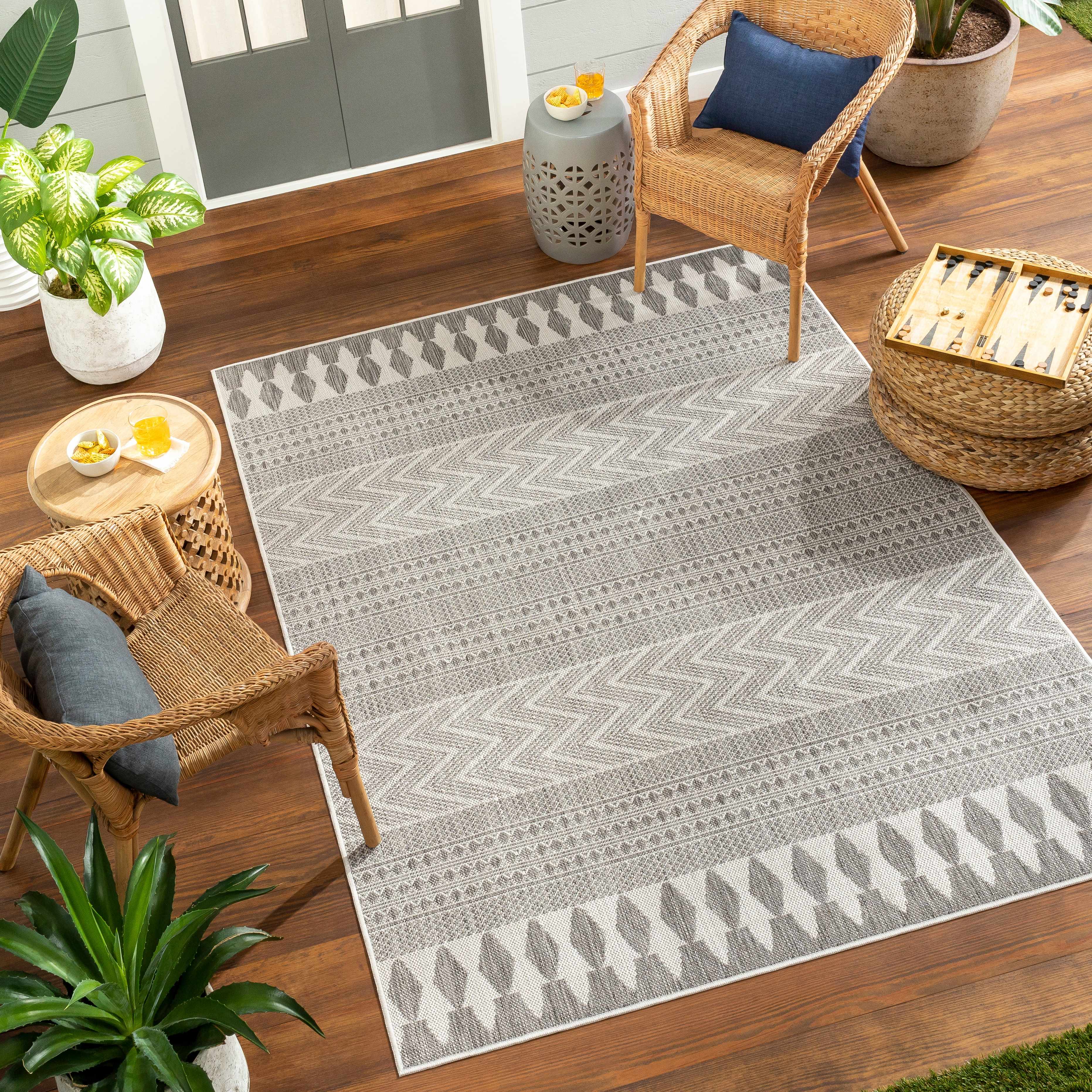 Asif Charcoal Area Rug - Clearance - Image 2
