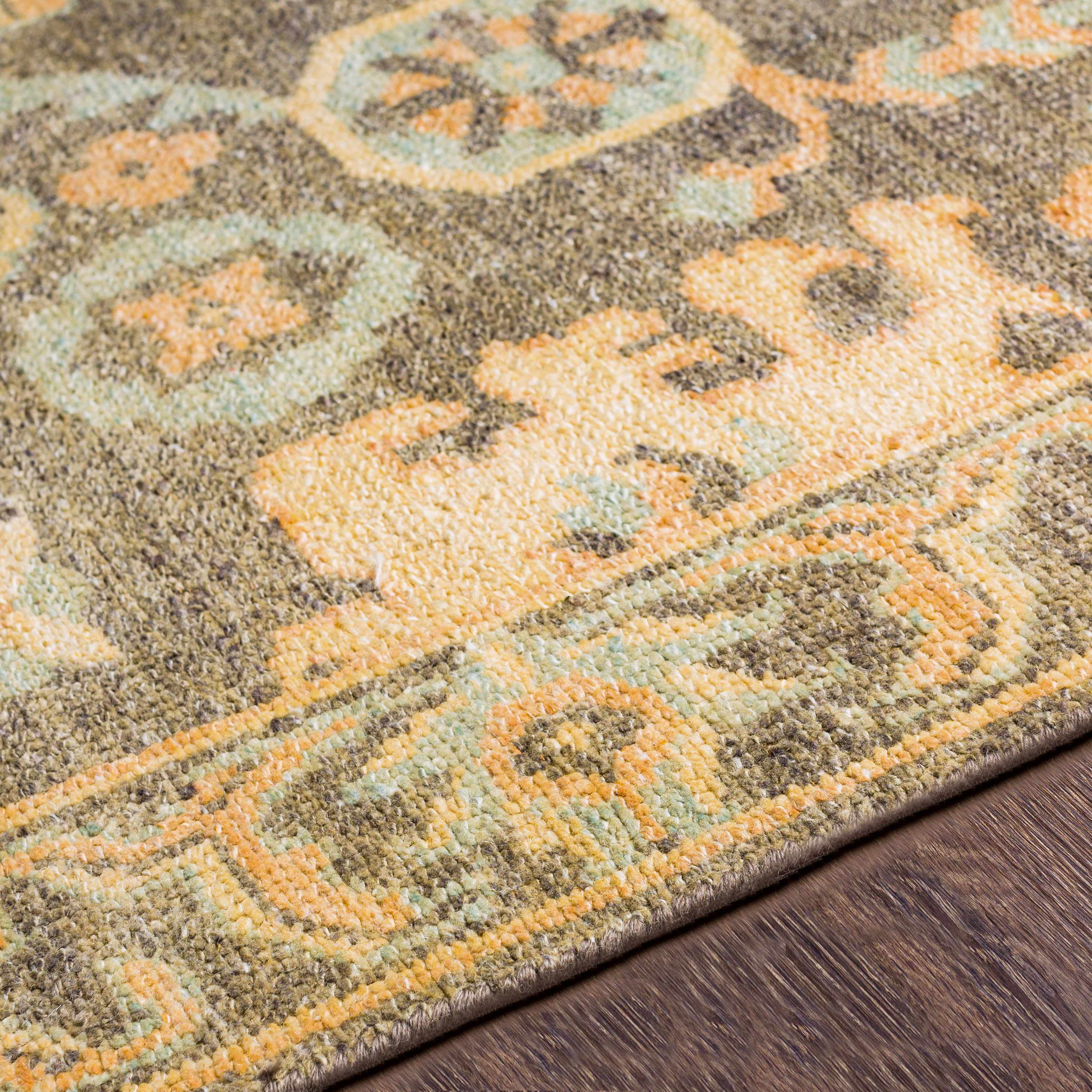 Asotin Hand Knotted Wool Area Rug - Image 6