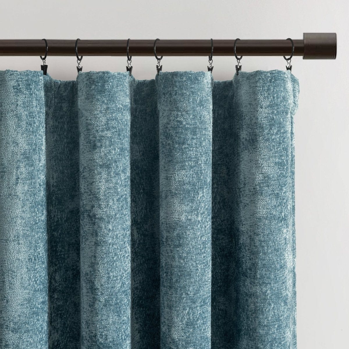 Aspen Luxury Velvet Chenille Window Curtain Panel - Image 12