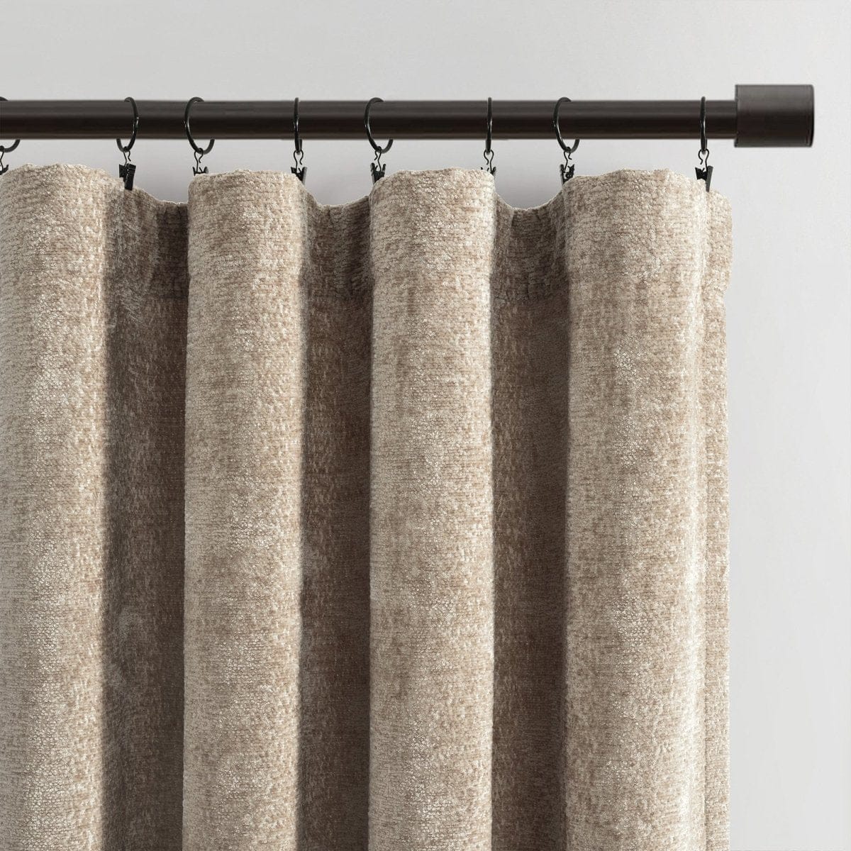 Aspen Luxury Velvet Chenille Window Curtain Panel - Image 7