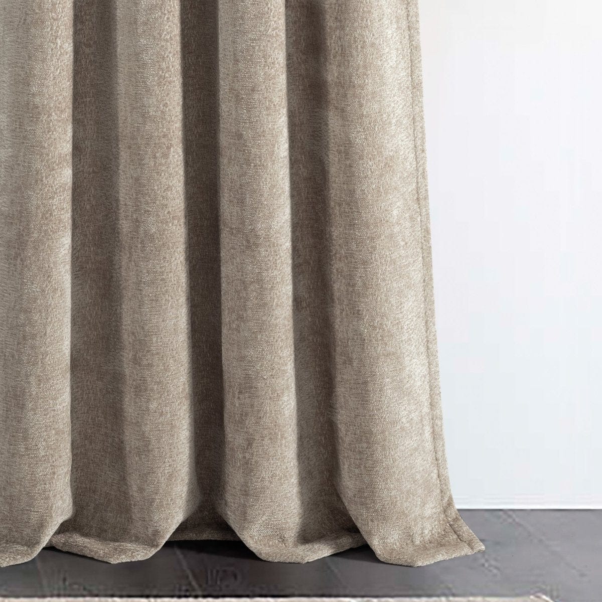 Aspen Luxury Velvet Chenille Window Curtain Panel - Image 9