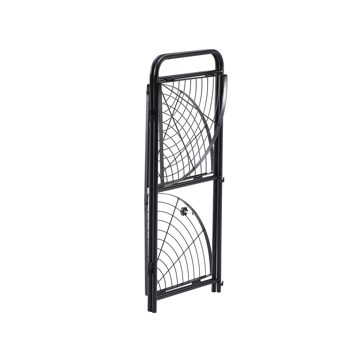 Assembled Black Foldable Corner Shelving Unit - 2 Sizes! - Image 4