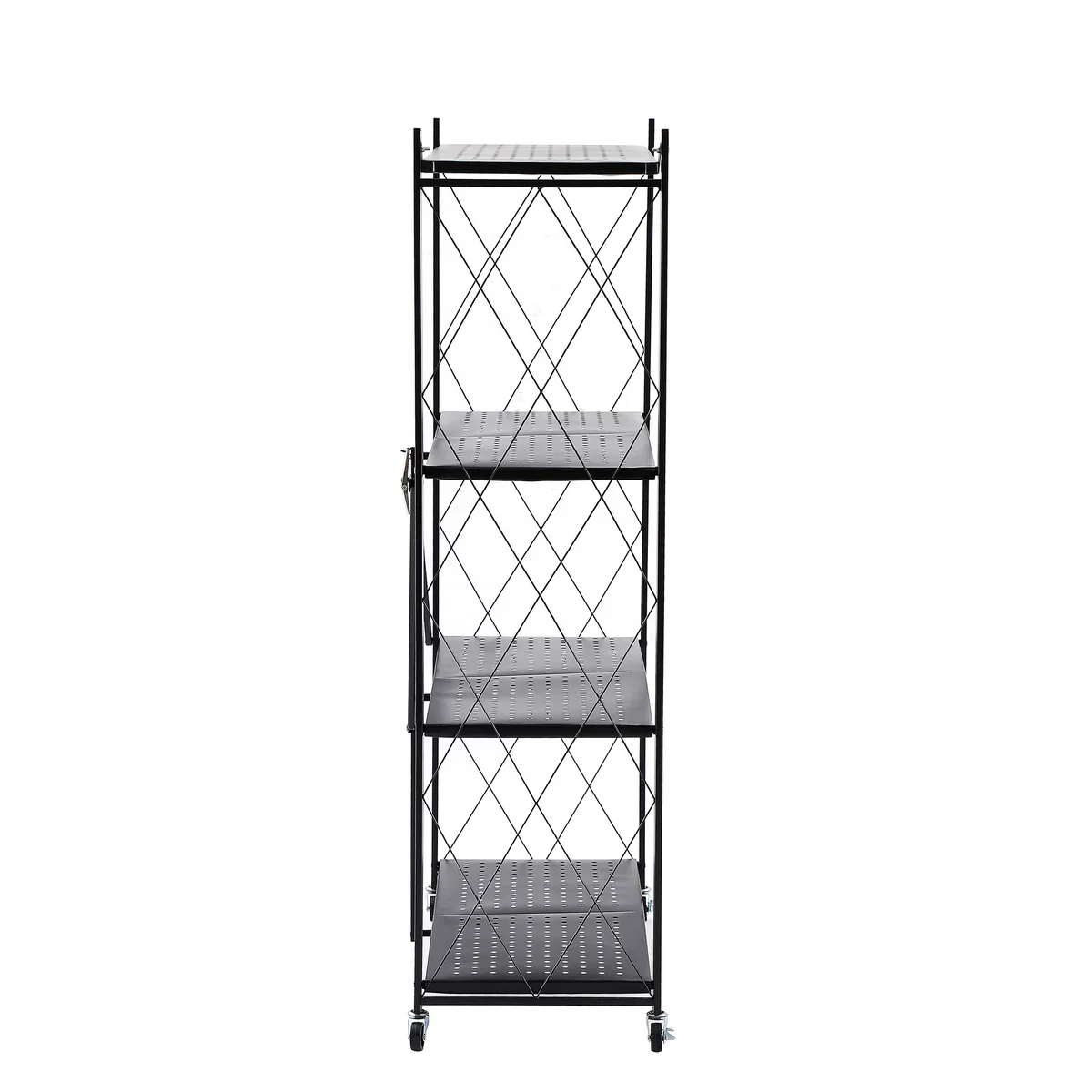 Assembled Black Foldable Metal Storage Shelving Unit - Image 24