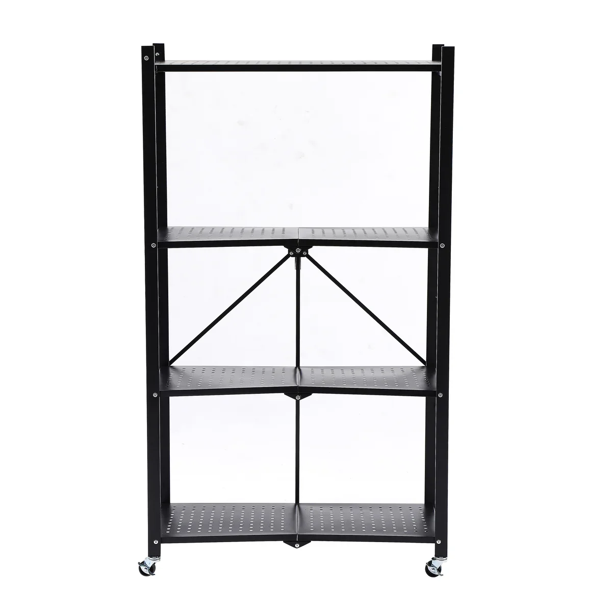 Assembled Black Foldable Metal Storage Shelving Unit - Image 28