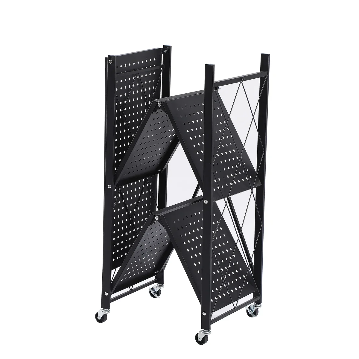 Assembled Black Foldable Metal Storage Shelving Unit - Image 43