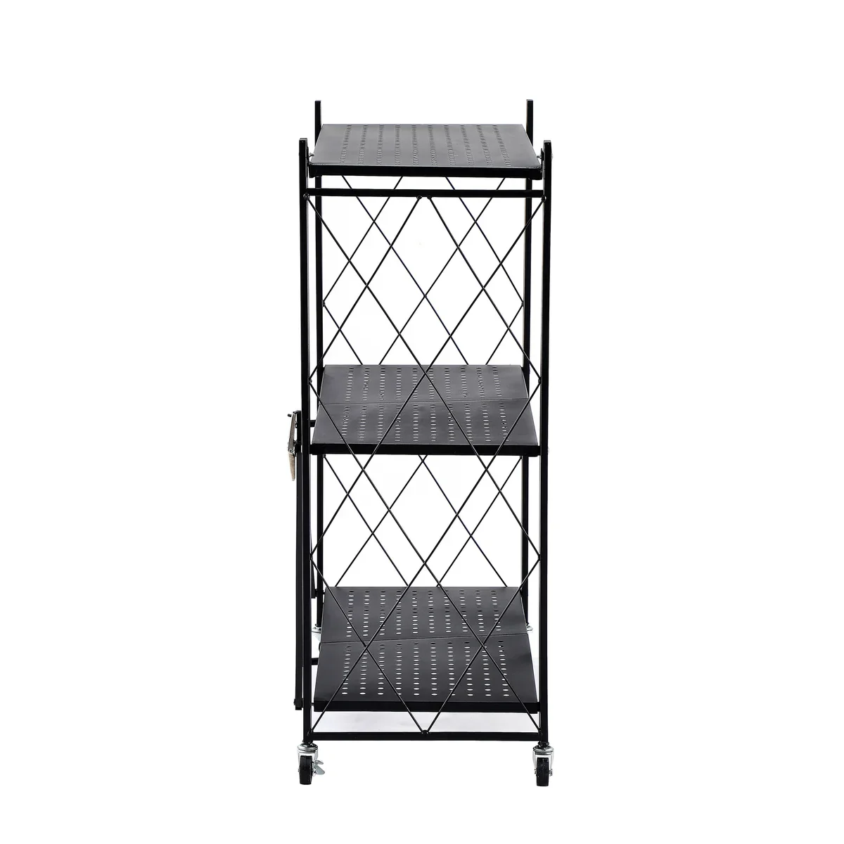 Assembled Black Foldable Metal Storage Shelving Unit - Image 46