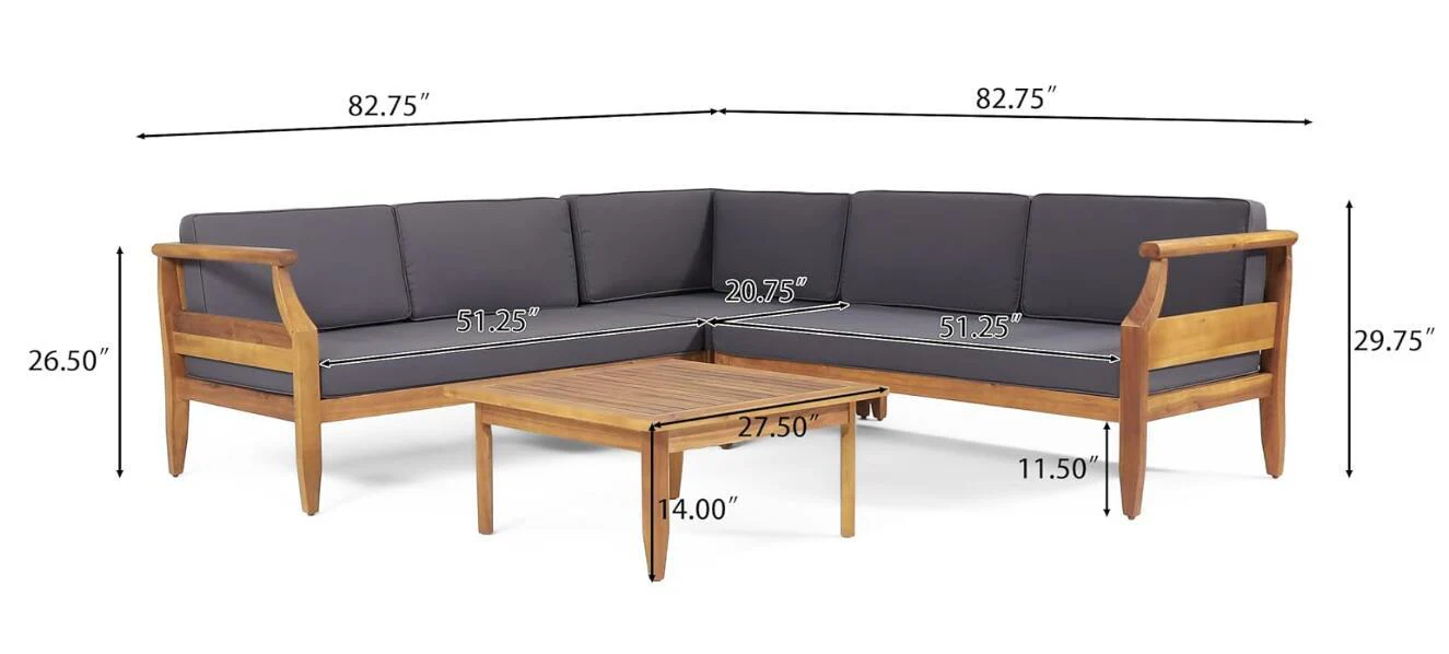 Aston - 4 Piece Sofa Set - Dark Gray - Image 3