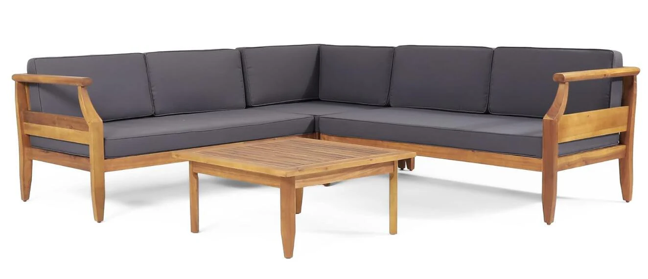 Aston - 4 Piece Sofa Set - Dark Gray - Image 4