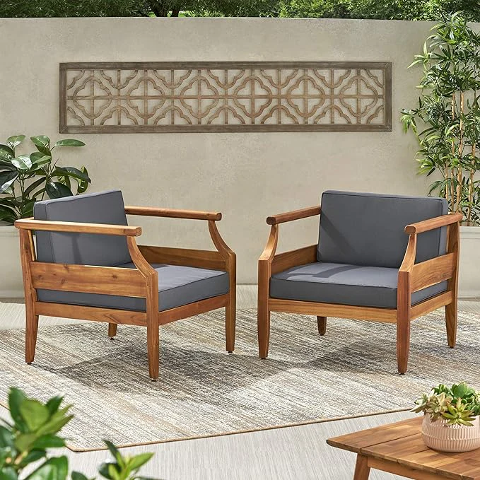 Aston Outdoor 4 Seater Chat Set with Cushions - Image 16