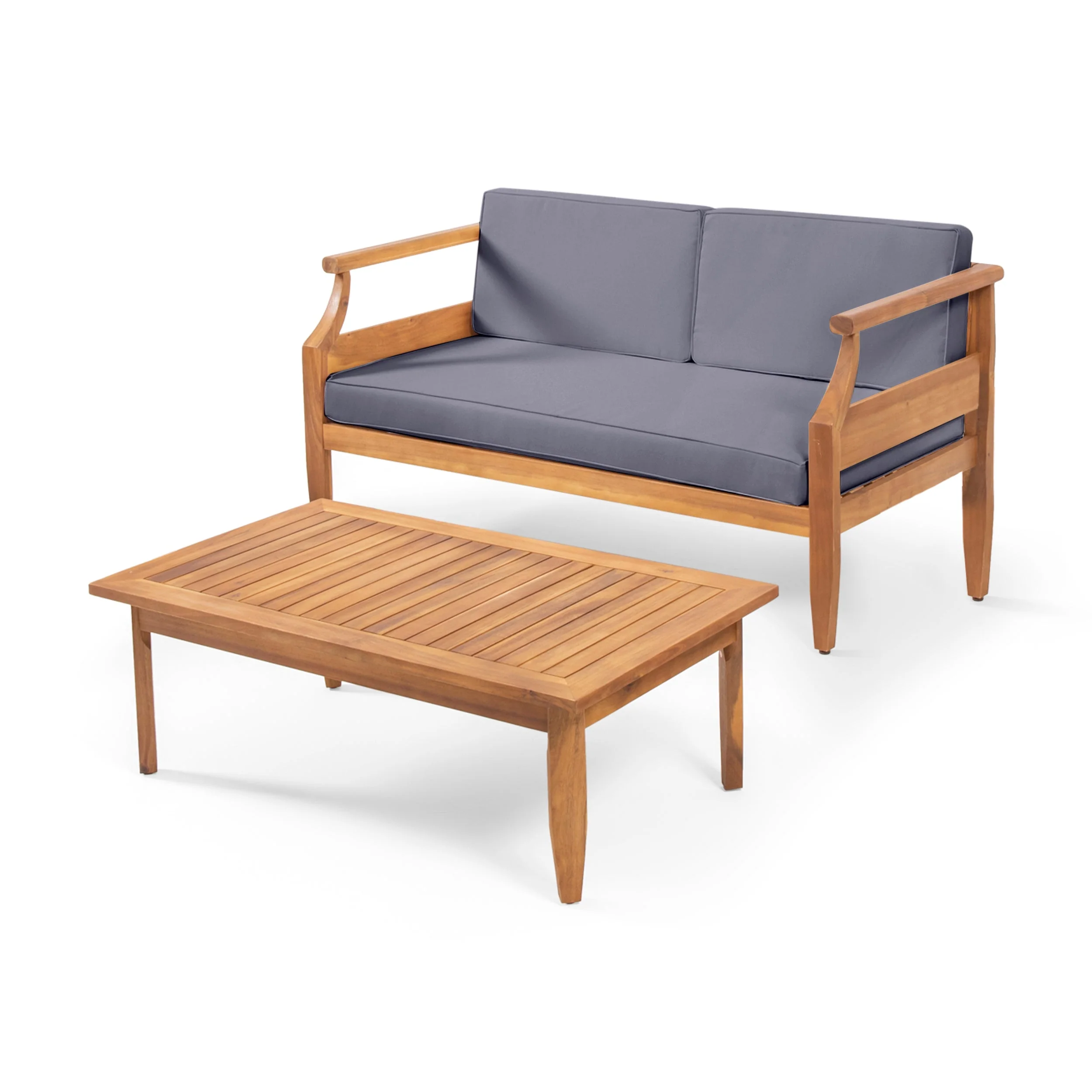 Aston Outdoor 4 Seater Chat Set with Cushions - Image 4