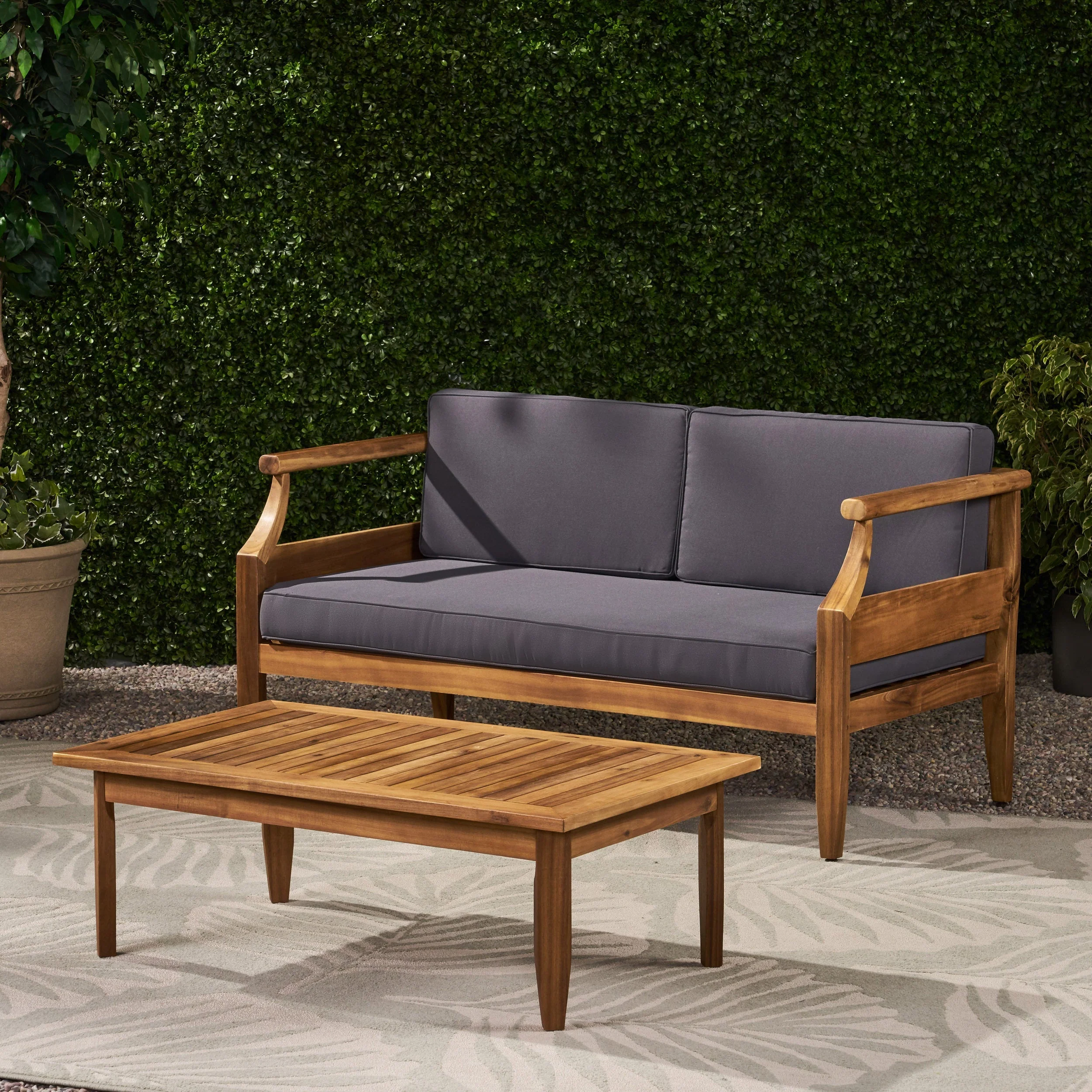 Aston Outdoor 4 Seater Chat Set with Cushions - Image 7
