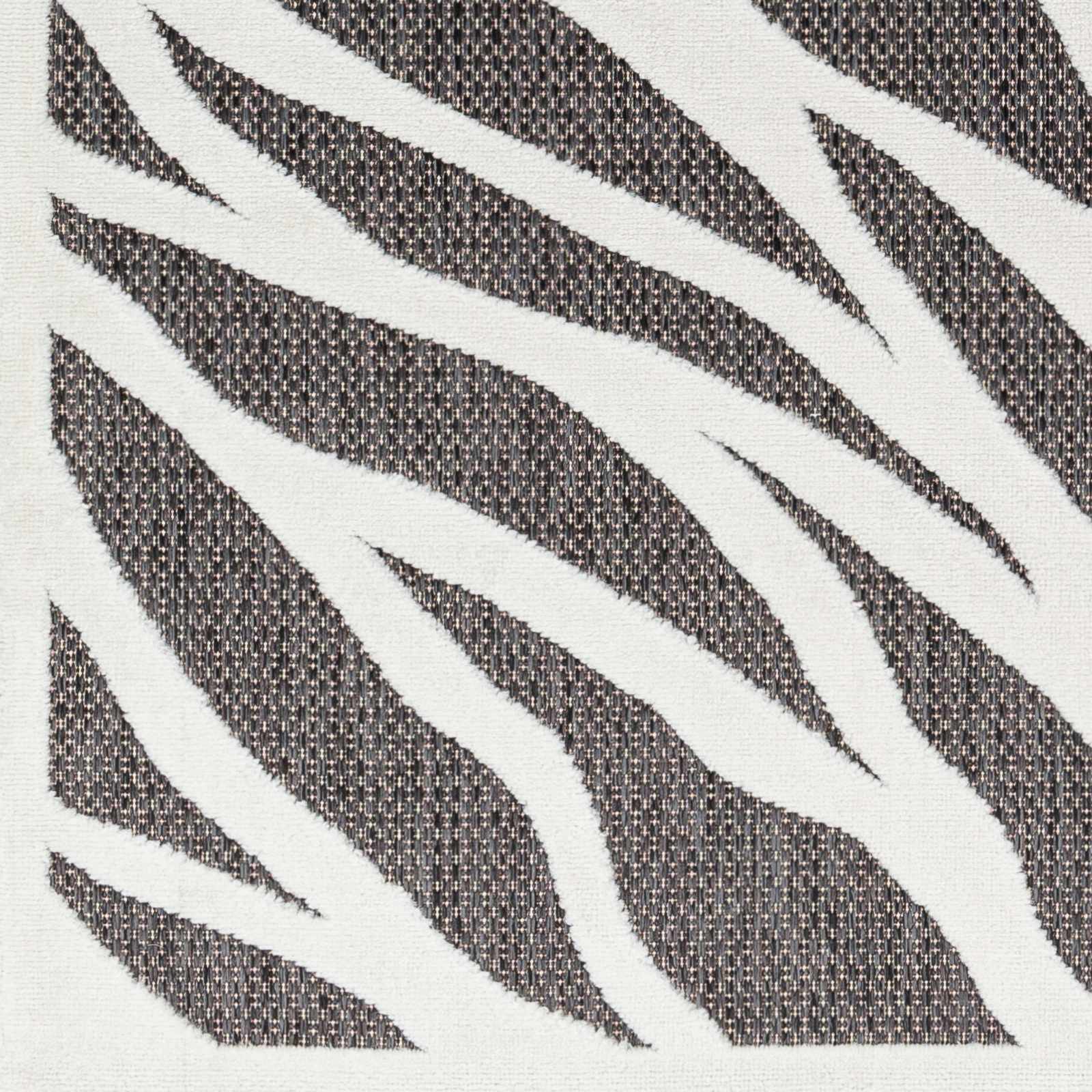 Astra Zebra Print Black Outdoor Rug - Clearance - Image 6