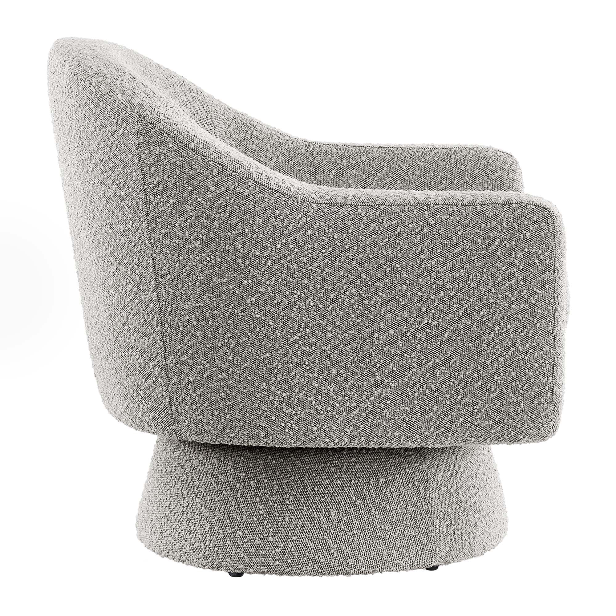 Astral Boucle Fabric Swivel Chair by Modway - Image 4