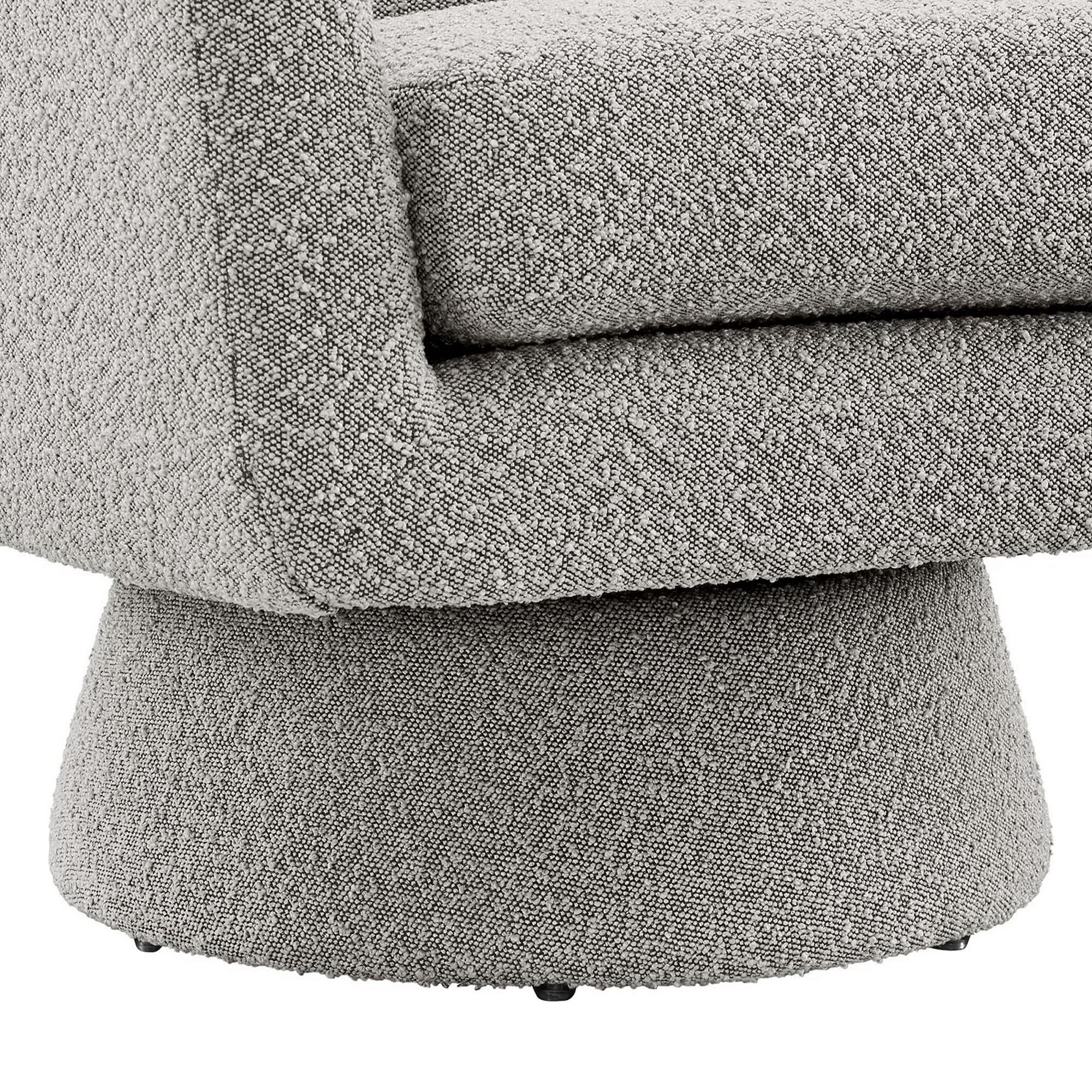 Astral Boucle Fabric Swivel Chair by Modway - Image 7