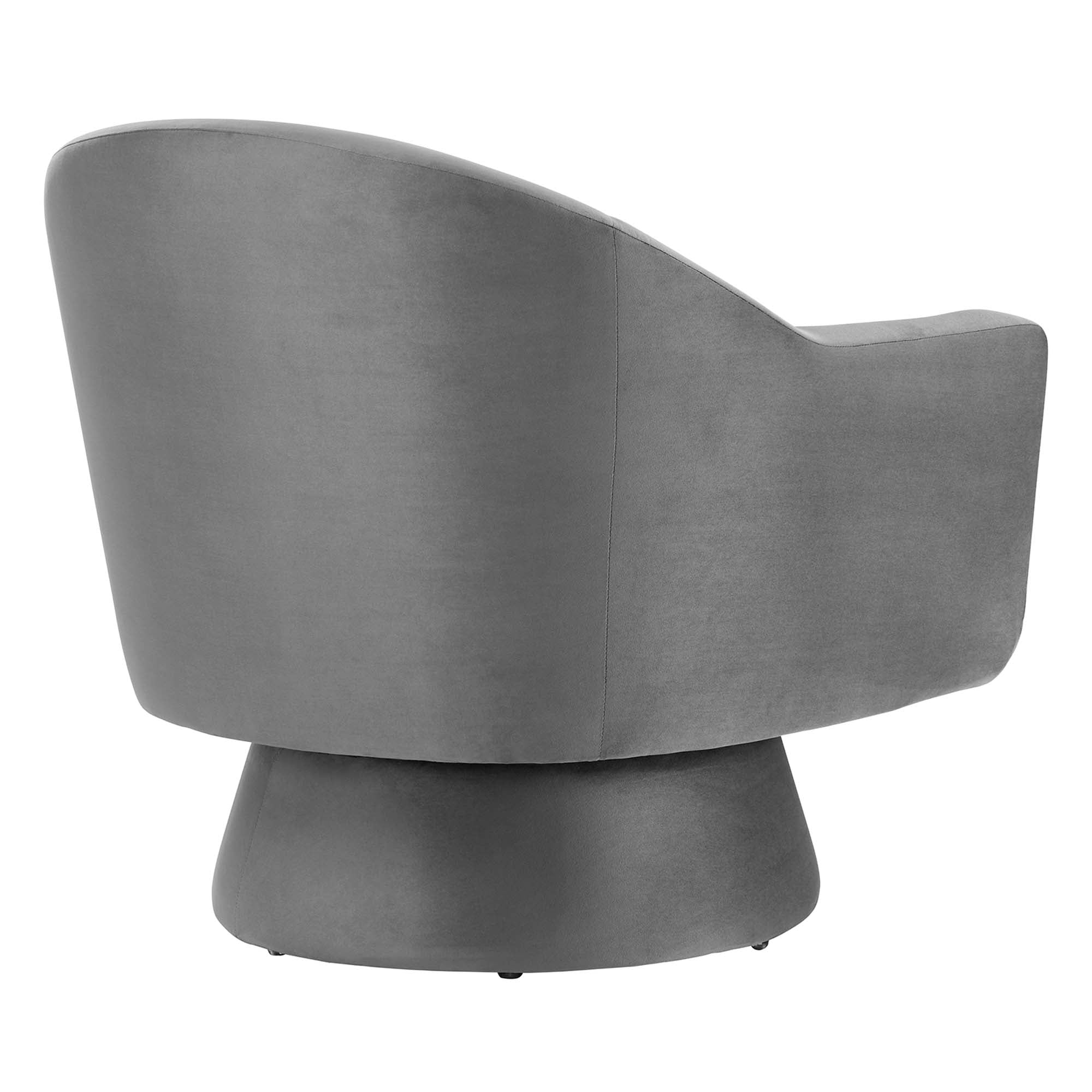 Astral Performance Velvet Fabric and Wood Swivel Chair by Modway - Image 13
