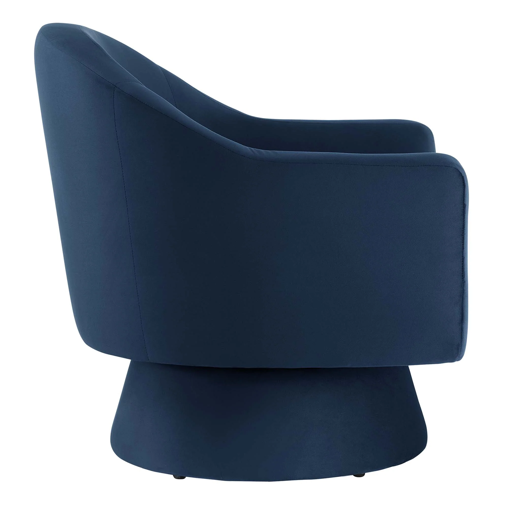 Astral Performance Velvet Fabric and Wood Swivel Chair by Modway - Image 14