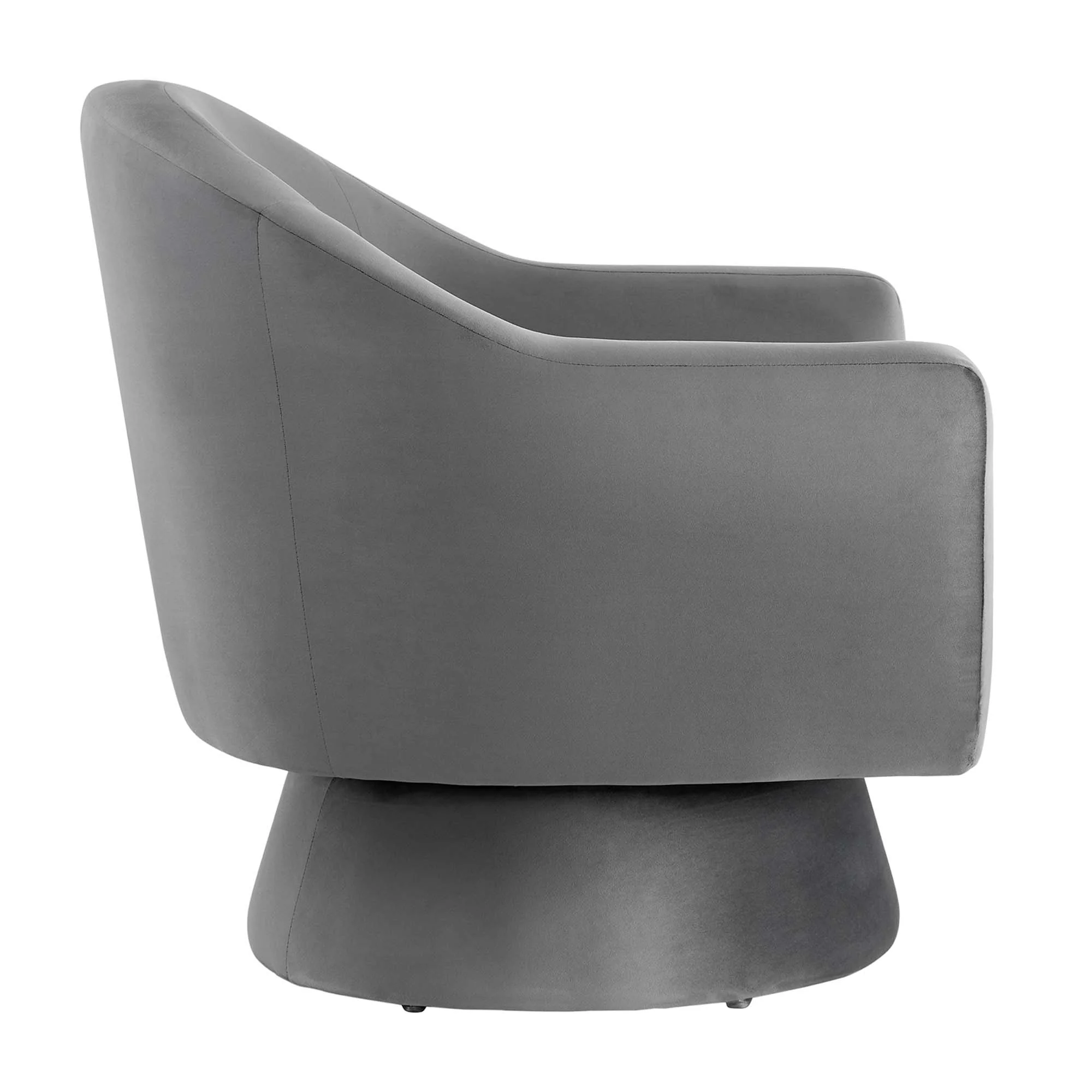 Astral Performance Velvet Fabric and Wood Swivel Chair by Modway - Image 15