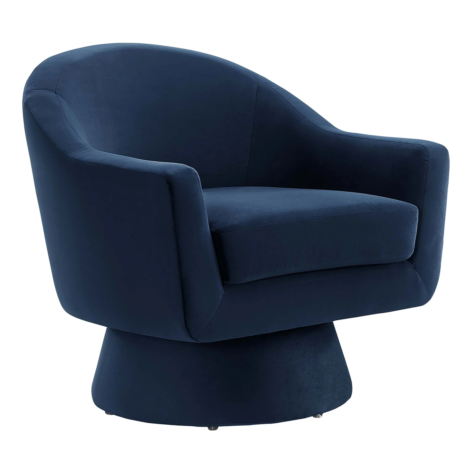 Astral Performance Velvet Fabric and Wood Swivel Chair by Modway - Image 20
