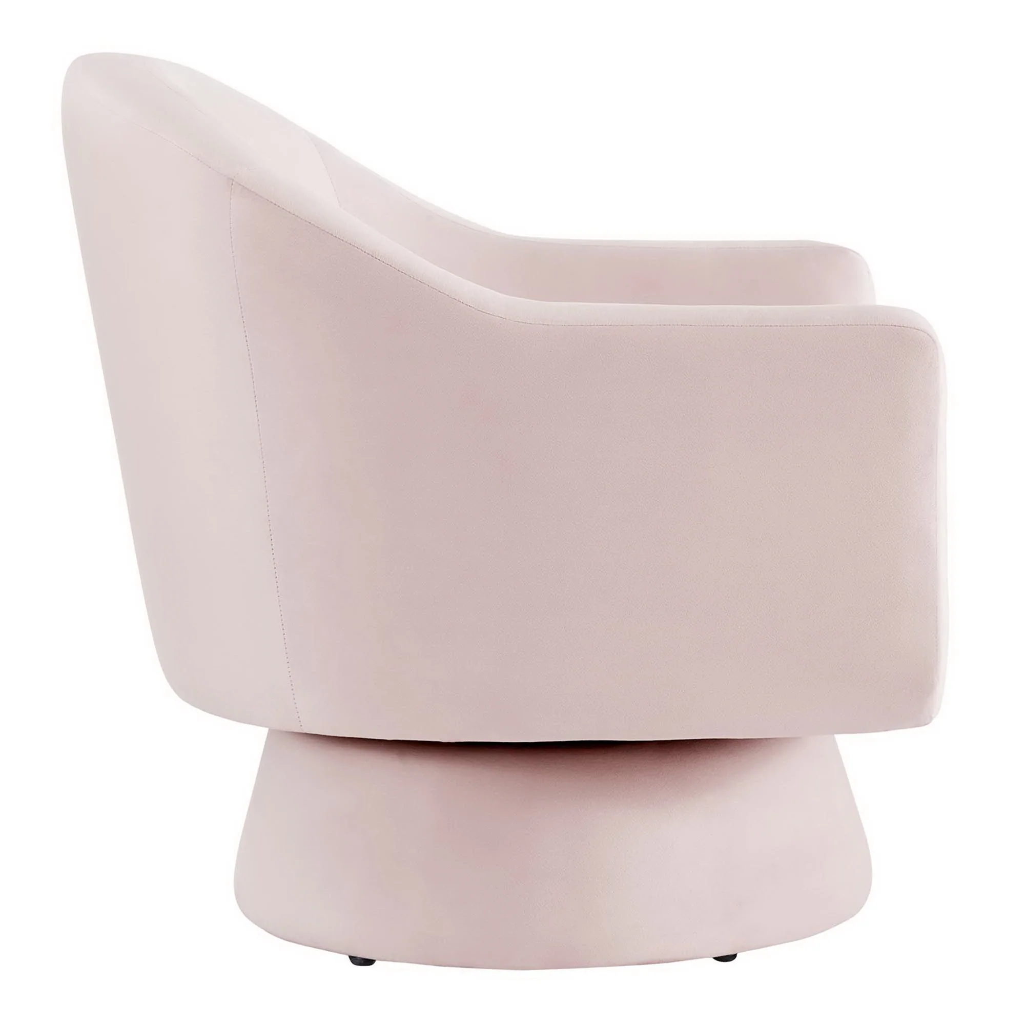 Astral Performance Velvet Fabric and Wood Swivel Chair by Modway - Image 4