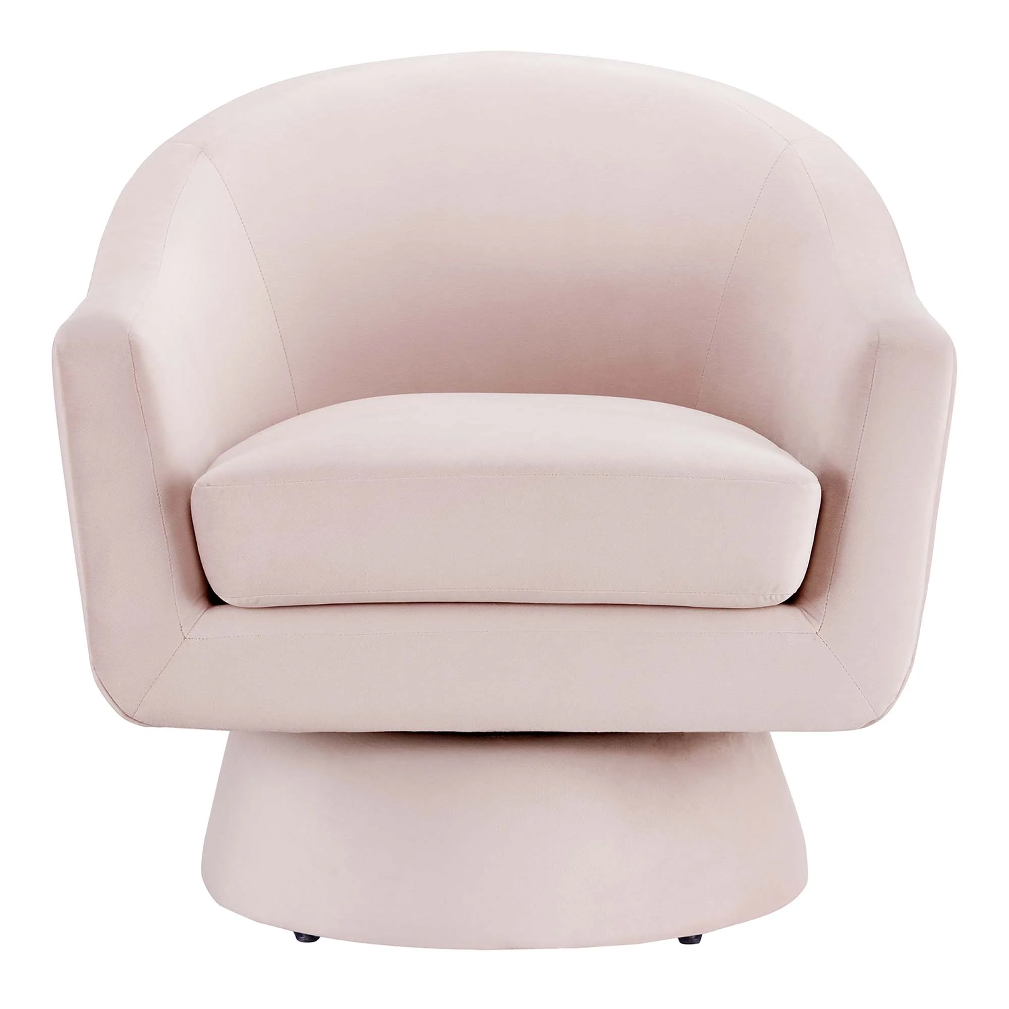 Astral Performance Velvet Fabric and Wood Swivel Chair by Modway - Image 6