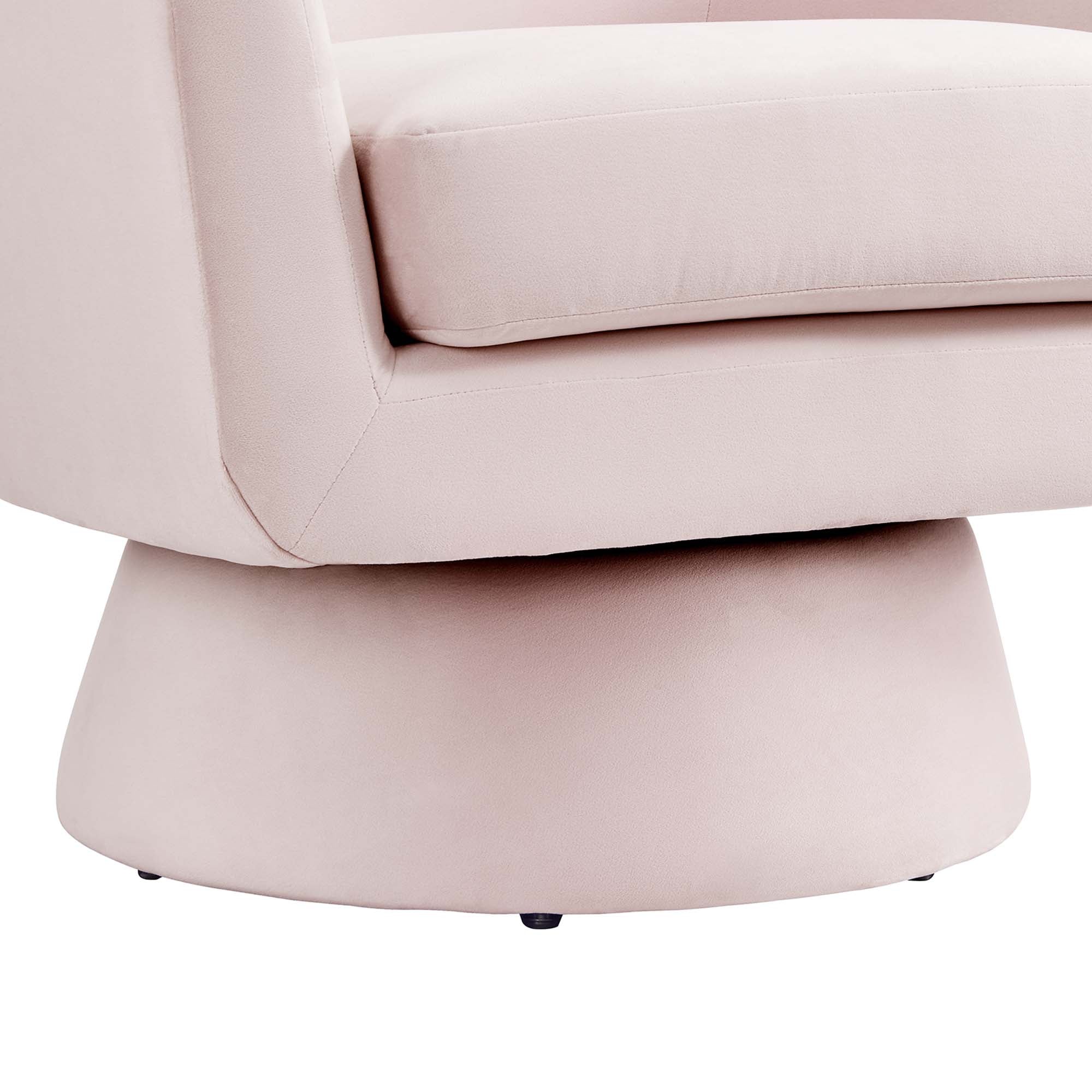 Astral Performance Velvet Fabric and Wood Swivel Chair by Modway - Image 7