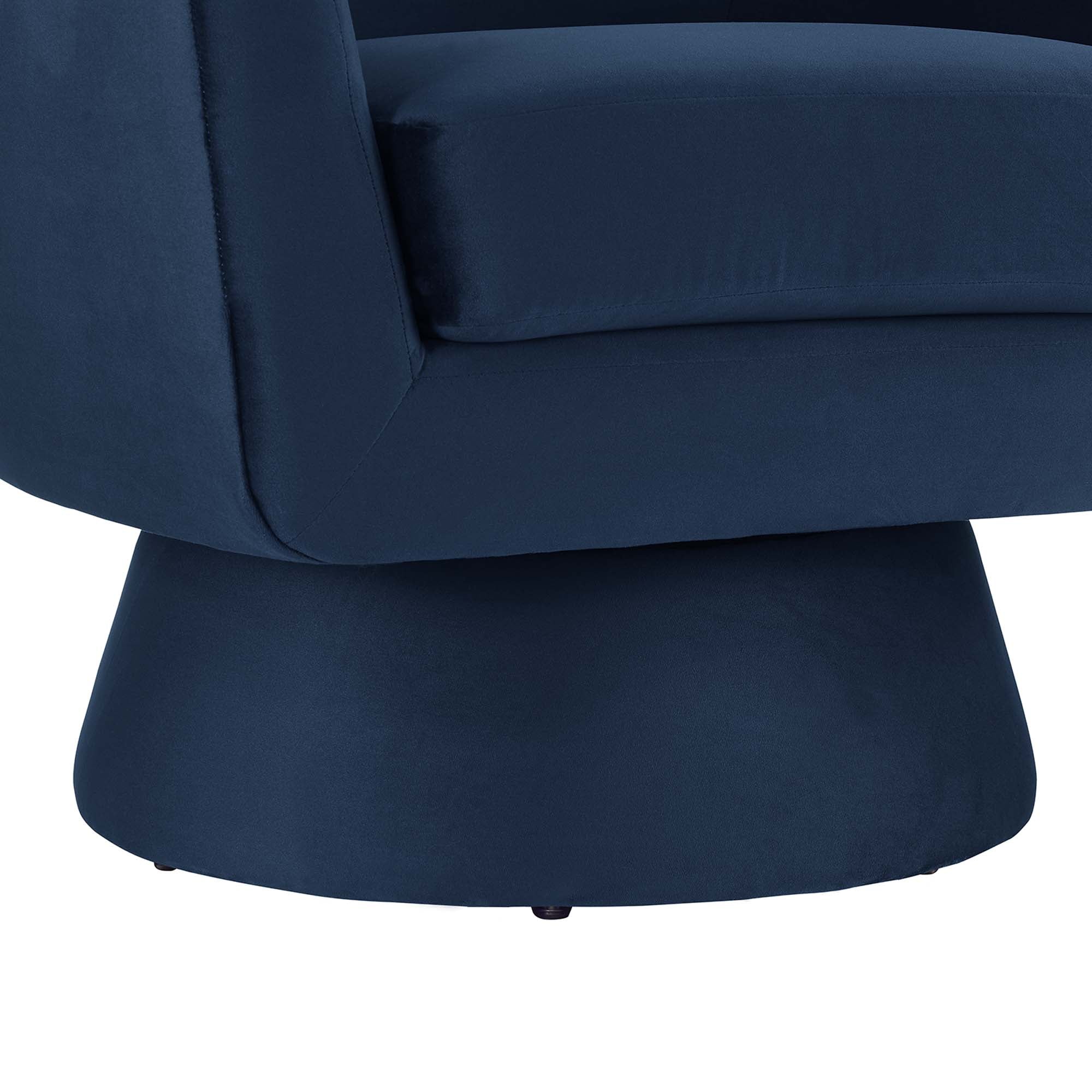 Astral Performance Velvet Fabric and Wood Swivel Chair by Modway - Image 8