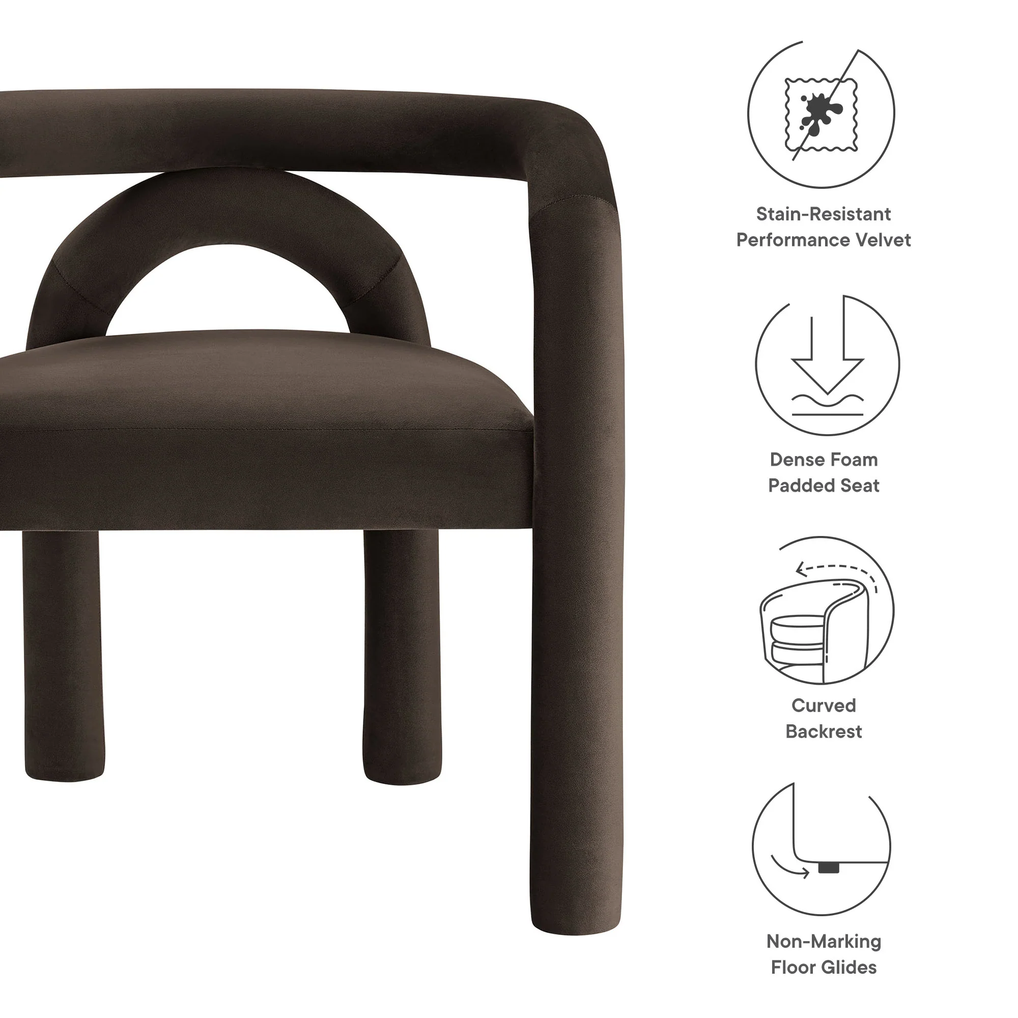 Astrid Performance Velvet Dining Chair by Modway - Image 19