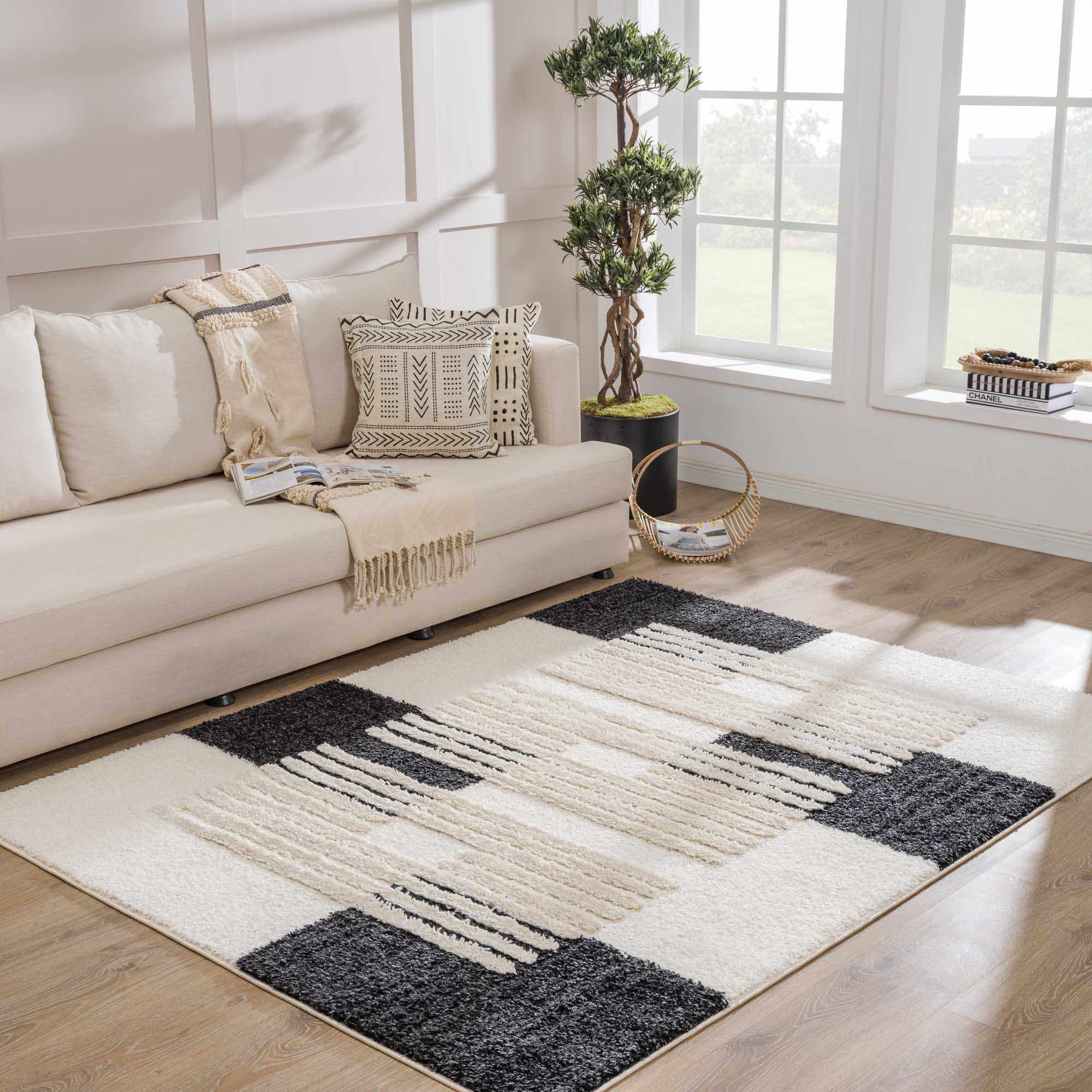 Astro Modern Shag Area Rug - Image 2