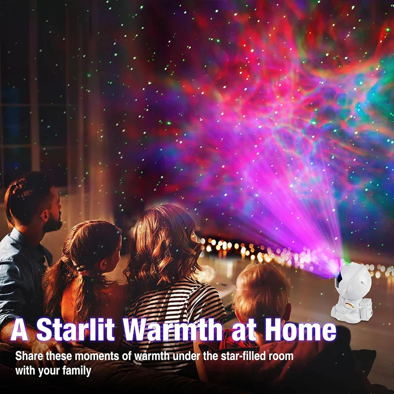 Astronaut Galaxy Star Projector LED Night Light with Timer Remote Room Decor Gift - Image 5