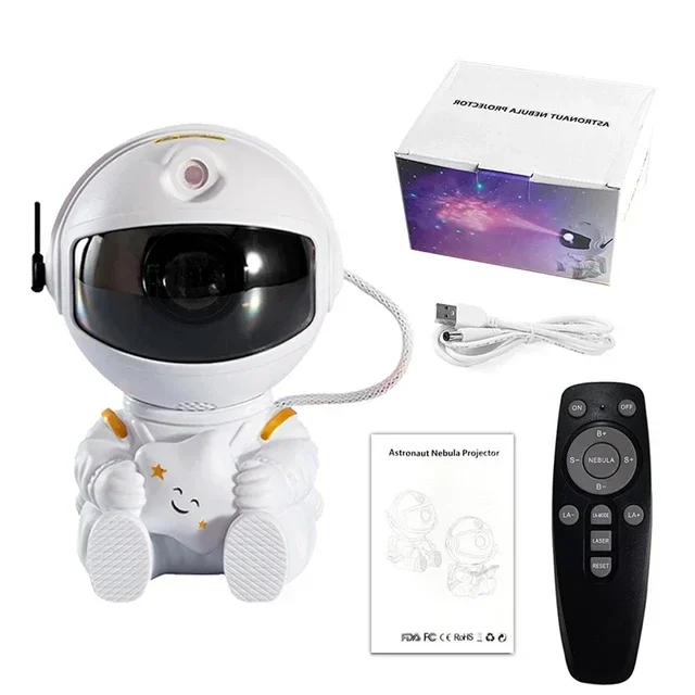 Astronaut Star Projector Galaxy Night Light LED Nebula Ceiling Lamp for Bedroom - Image 10