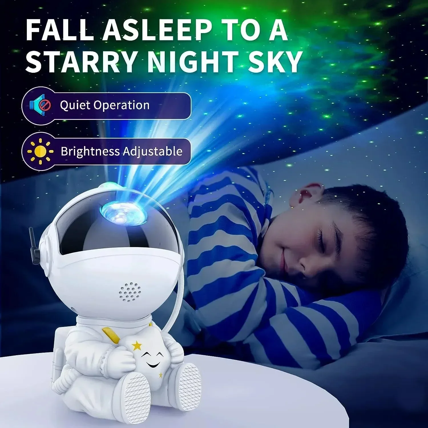 Astronaut Star Projector Galaxy Night Light LED Nebula Ceiling Lamp for Bedroom - Image 4