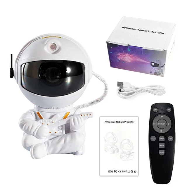 Astronaut Star Projector Galaxy Night Light LED Nebula Ceiling Lamp for Bedroom - Image 7