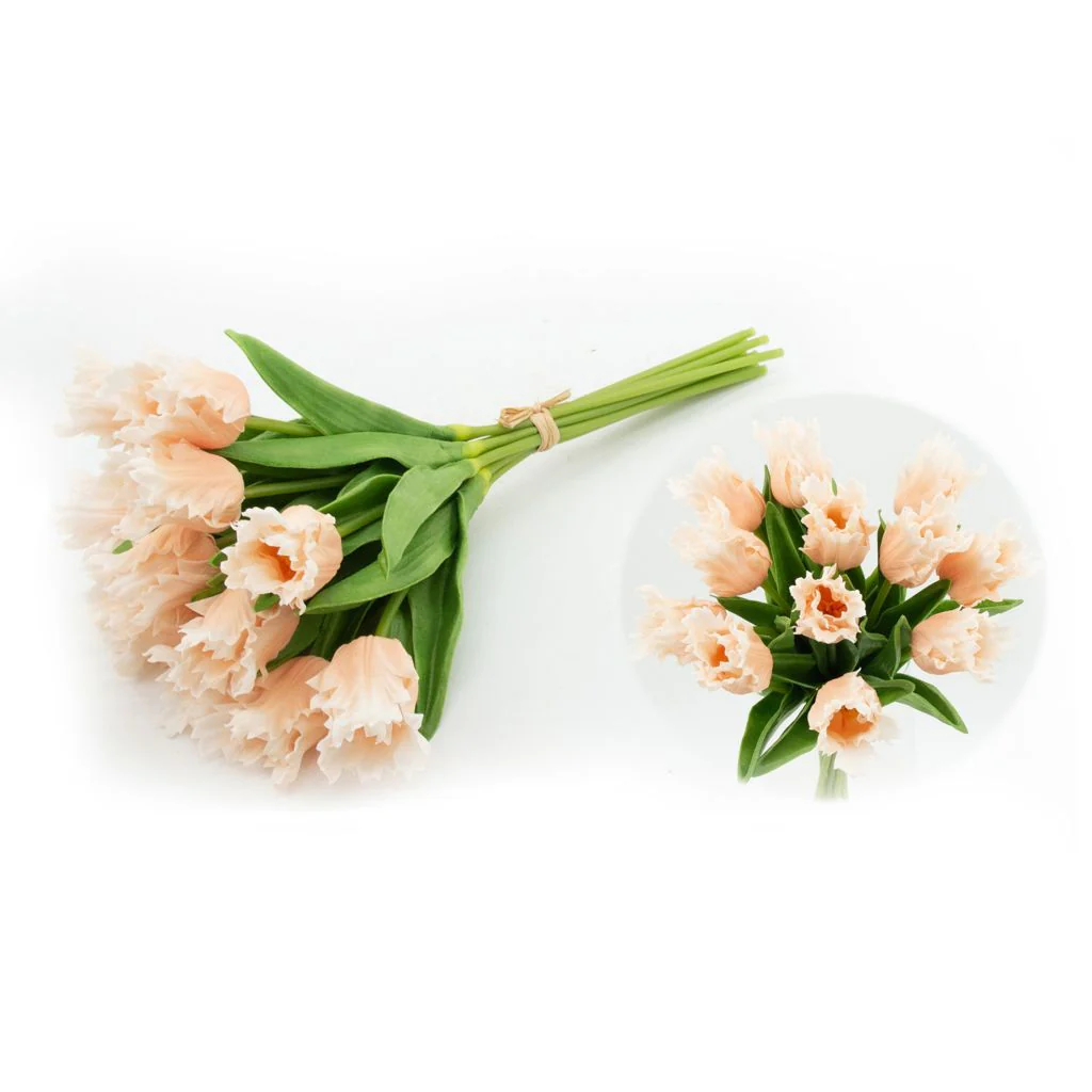 At Home w/ Jorge Parez 13" Real Touch Parrot Tulip Bundle (12 Stems) - Image 3