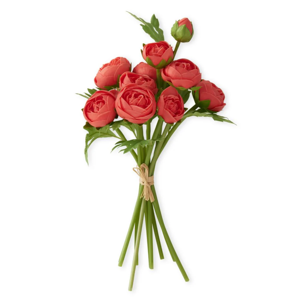 At Home w/ Jorge Perez 15" Real Touch Ranunculus Bundle (10 Stems) - Image 3
